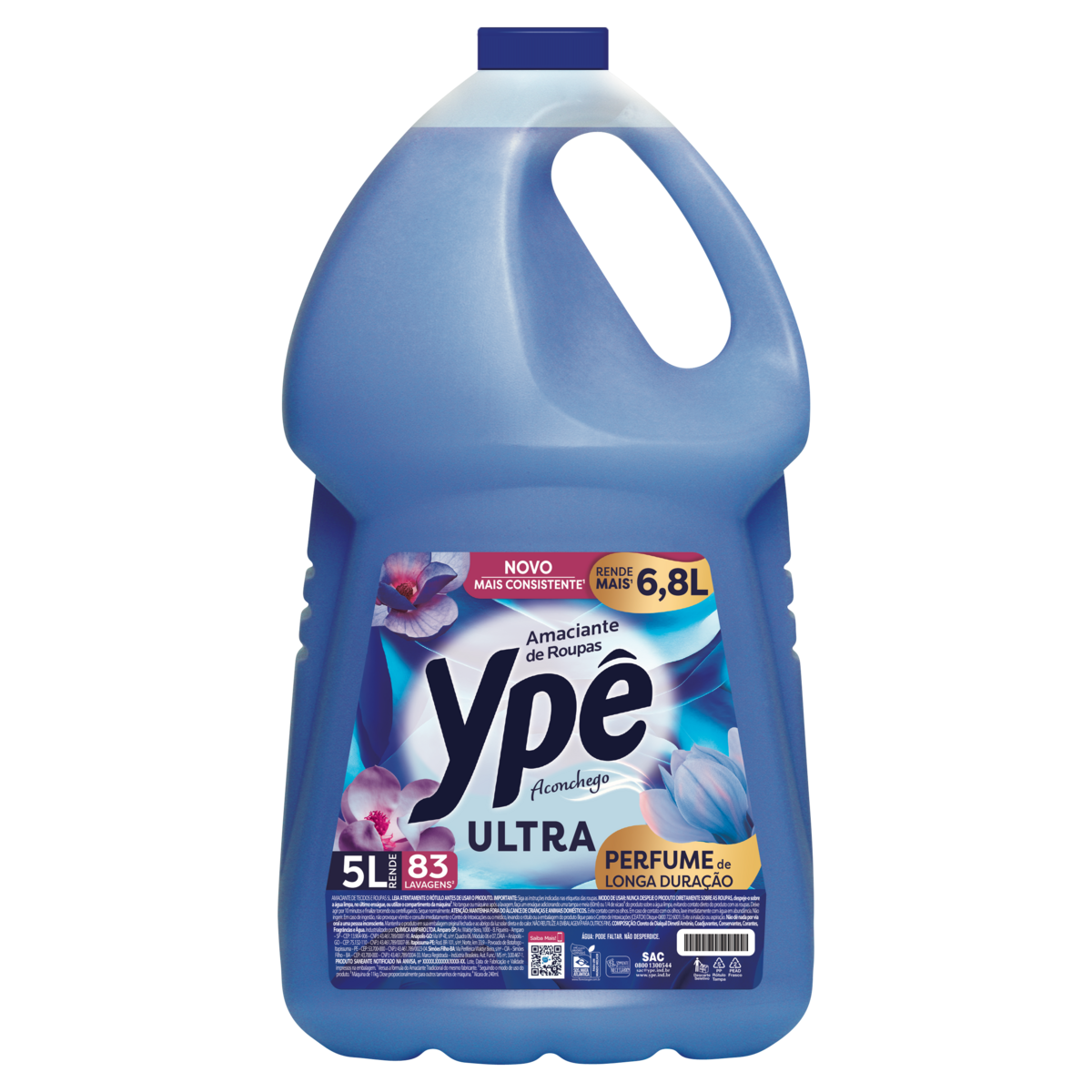 Amaciante de Roupa Aconchego Yp&ecirc; Ultra Gal&atilde;o 5l