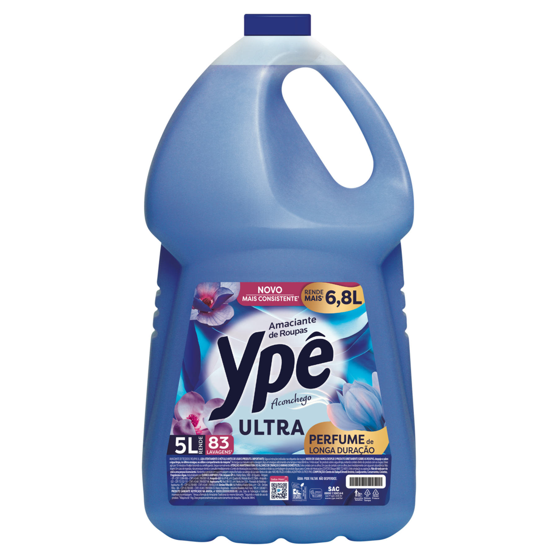 Amaciante de Roupa Aconchego Yp&ecirc; Ultra Gal&atilde;o 5l