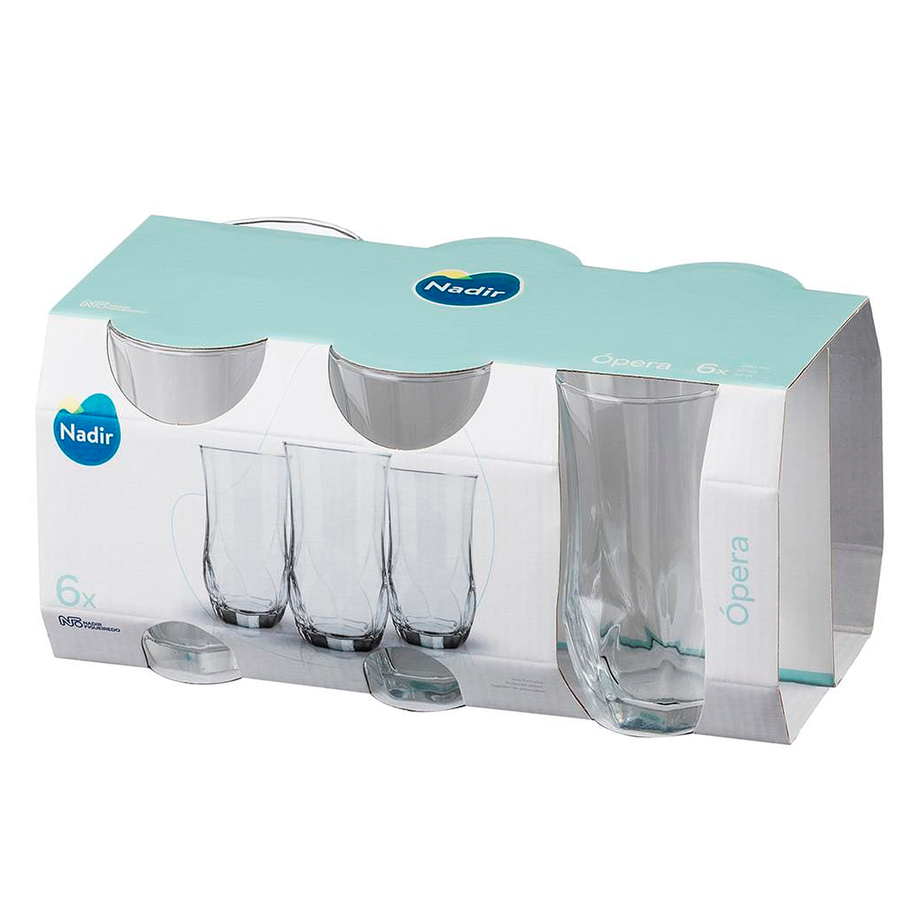 Copo Long Drink &Oacute;pera Nadir Figueiredo 360ml C/6 Unidades