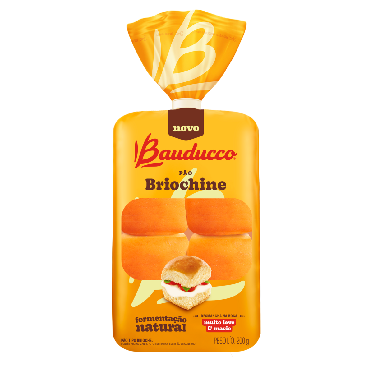 P&atilde;o Briochine Bauducco Pacote 200g