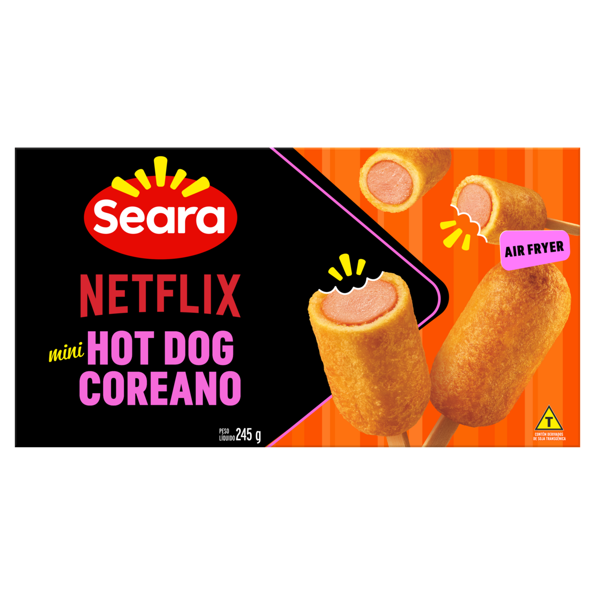 Mini Hot Dog Coreano Netflix Seara Caixa 245g&nbsp;