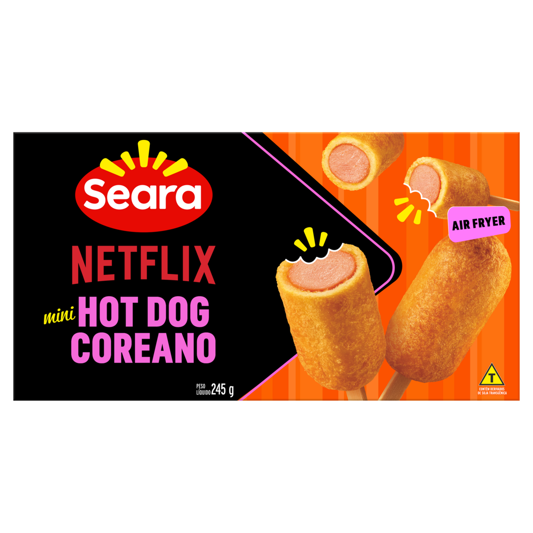 Mini Hot Dog Coreano Netflix Seara Caixa 245g&nbsp;