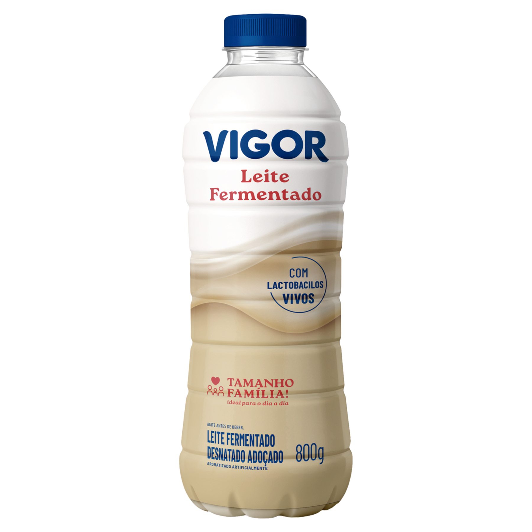 Leite Fermentado Desnatado Vigor Garrafa 800g