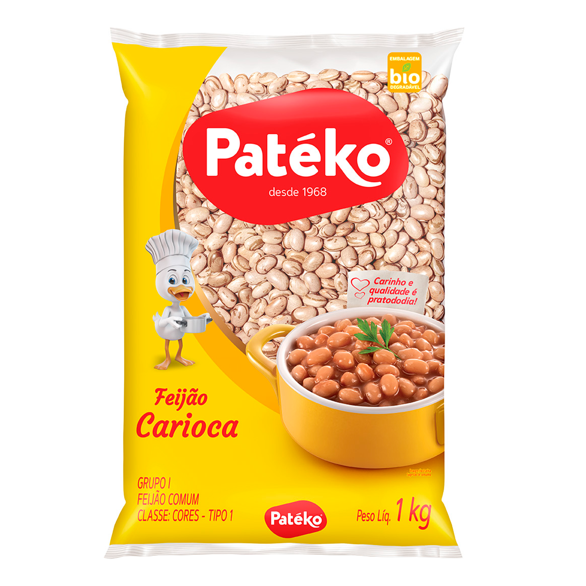 Feij&atilde;o Carioca Pat&eacute;ko Pacote 1kg