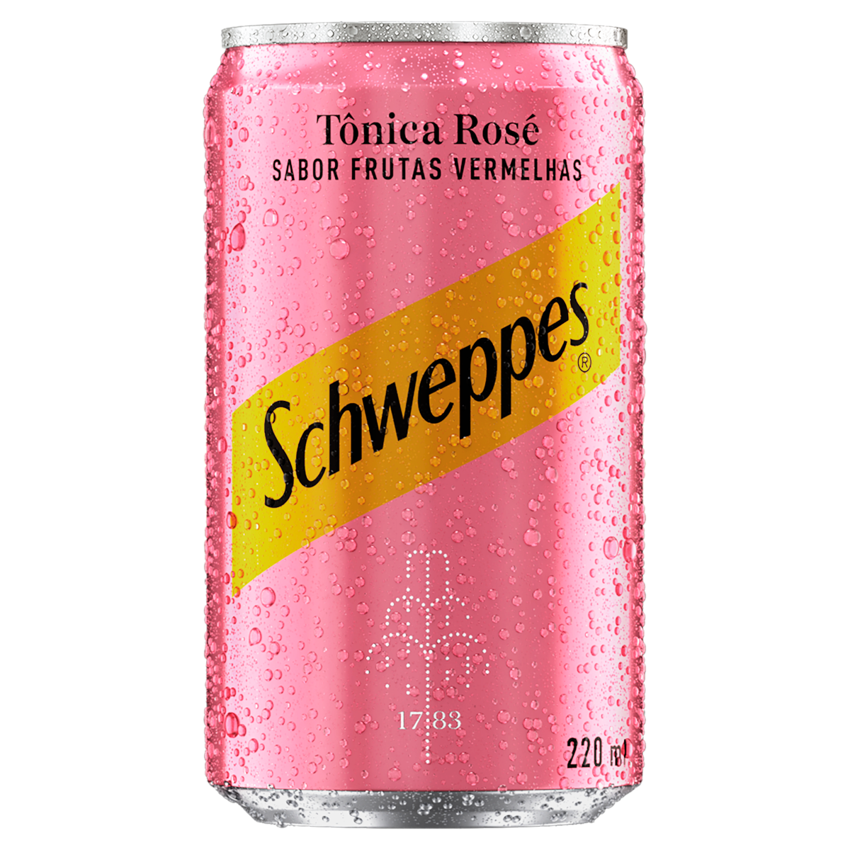 &Aacute;gua T&ocirc;nica Ros&eacute; Frutas Vermelhas Schweppes Lata 220ml