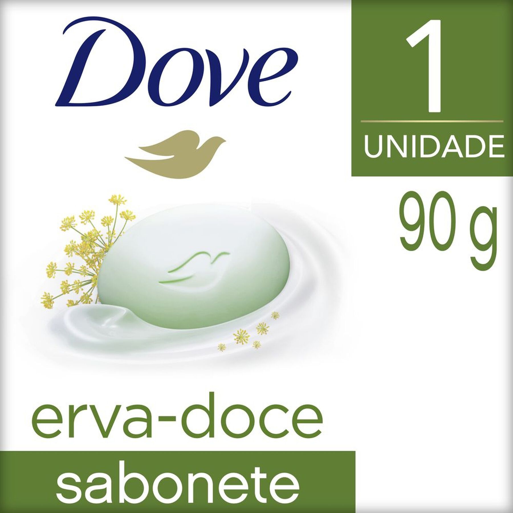 Sabonete Barra Erva-Doce e Camomila Dove Caixa 90g