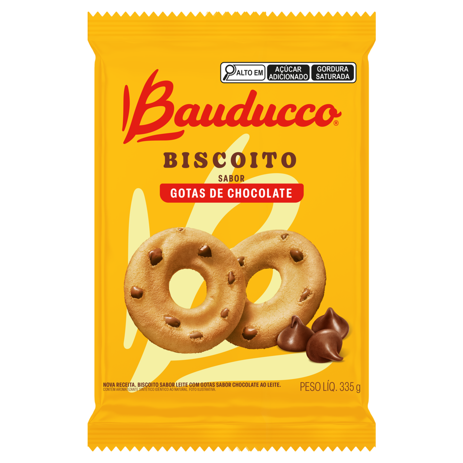 Biscoito com Gotas de Chocolate Bauducco Pacote 335g