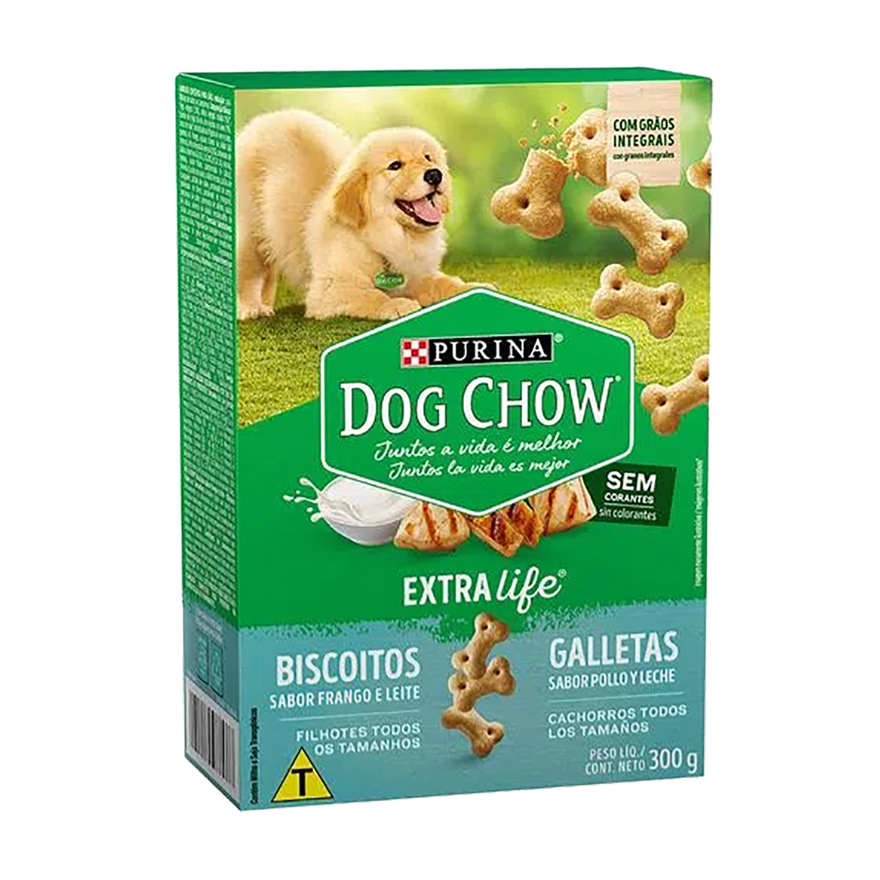 Petisco para Cães Filhotes Frango e Leite Extra Life Purina Dog Chow 300g