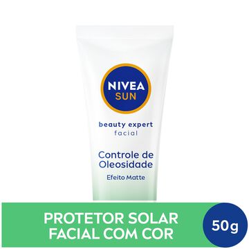 Protetor Solar Facial Beauty Expert Controle de Oleosidade FPS 50 Nivea Sun Caixa 50g