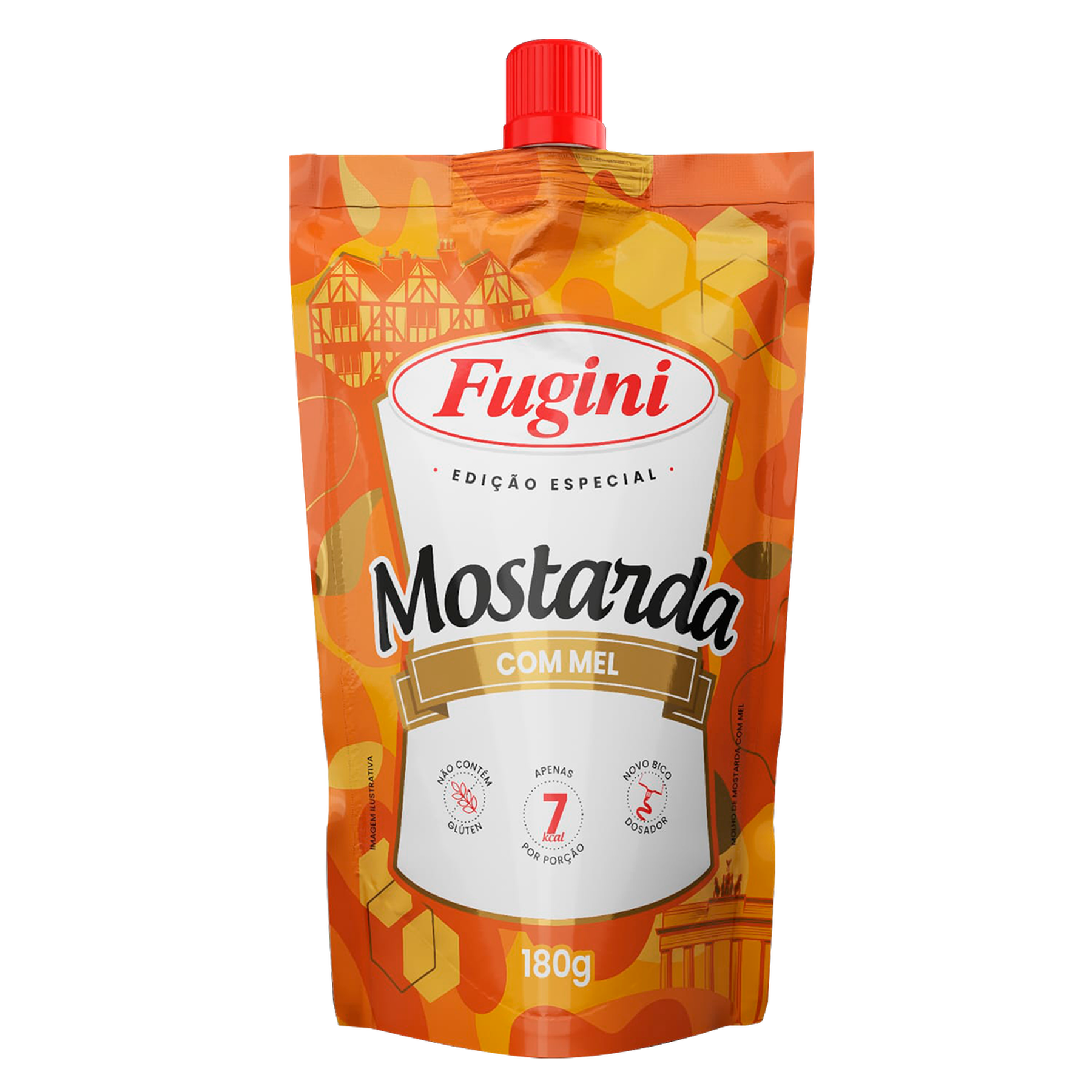Mostarda com Mel Fugini Sach&ecirc; 180g