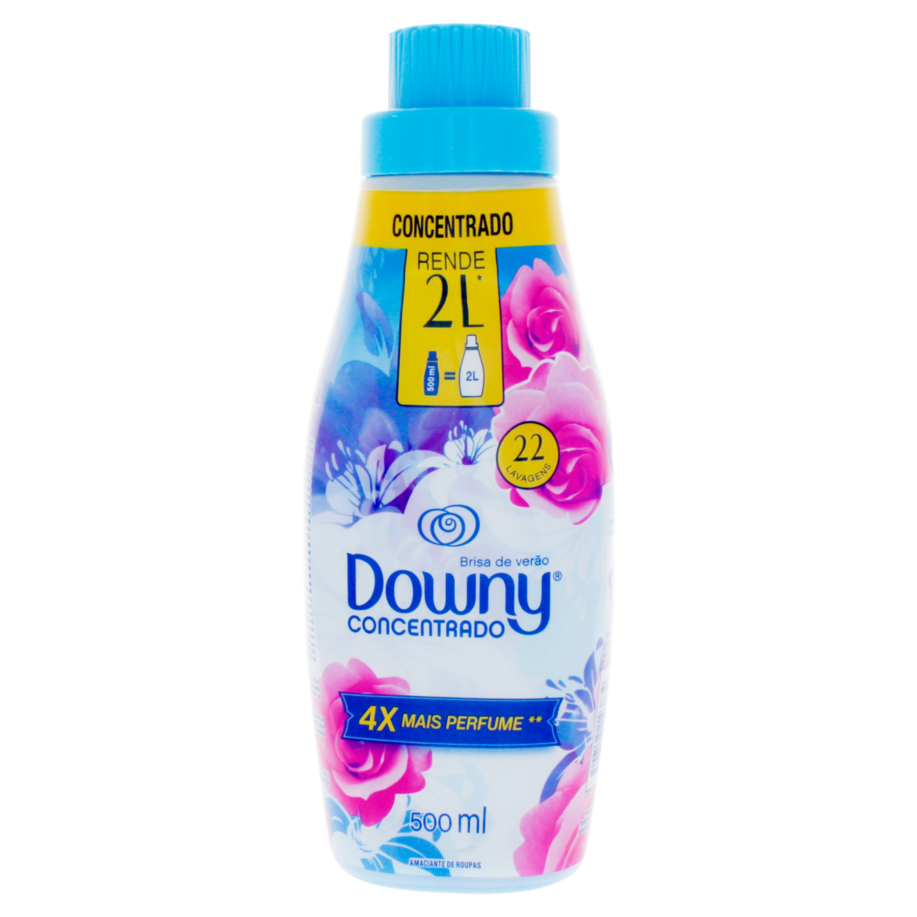 Amaciante de Roupa Concentrado Brisa de Verão Downy Frasco 500ml