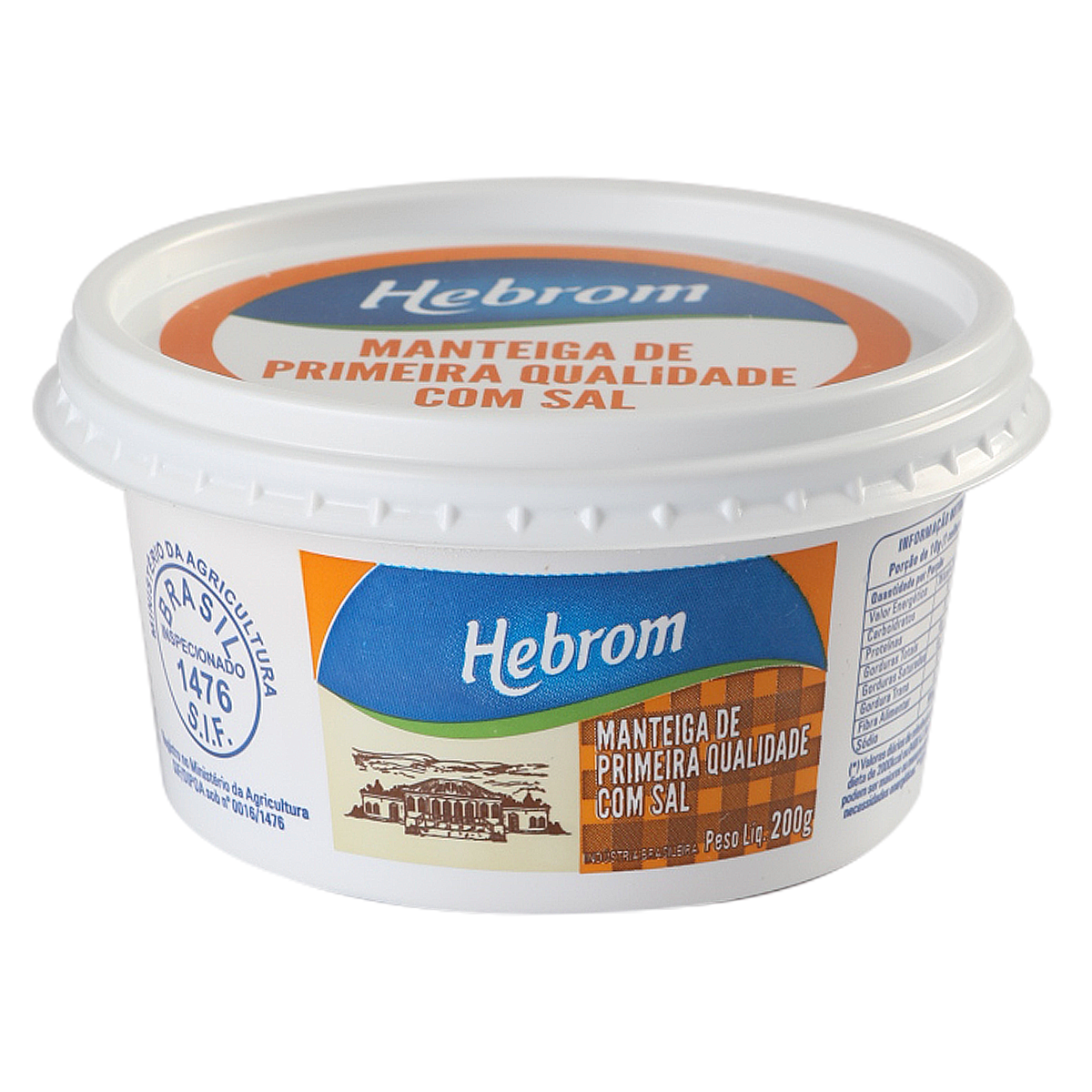 Manteiga Hebrom Com Sal 200g