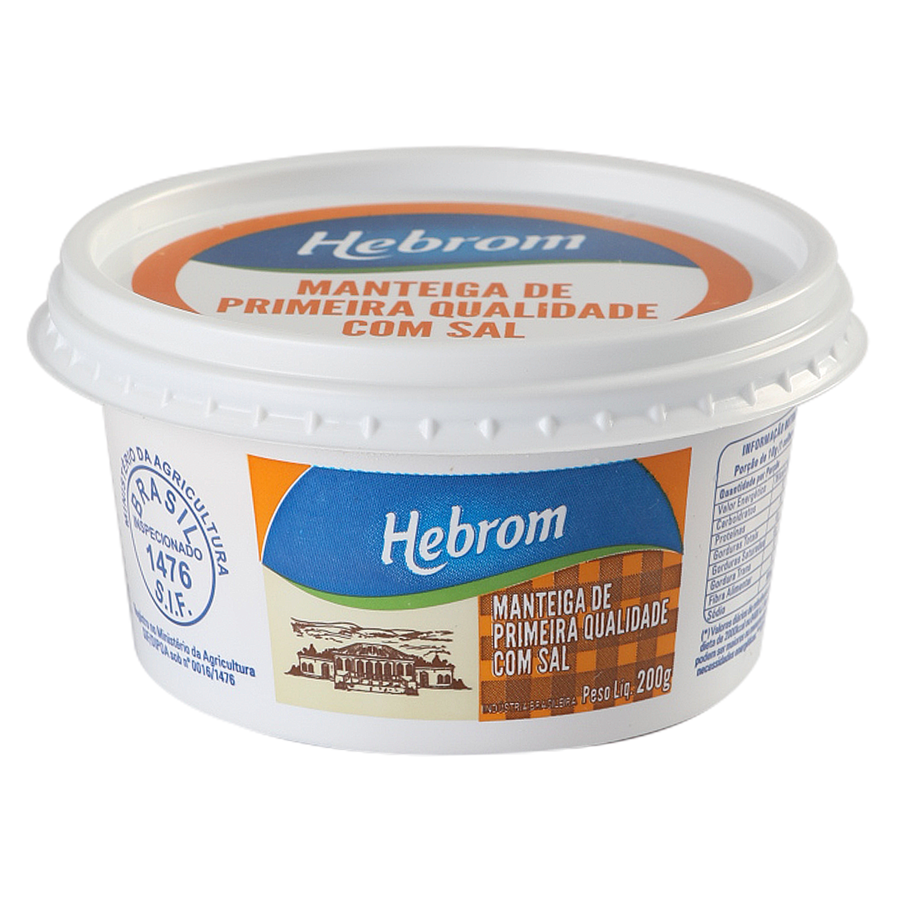 Manteiga Hebrom Com Sal 200g