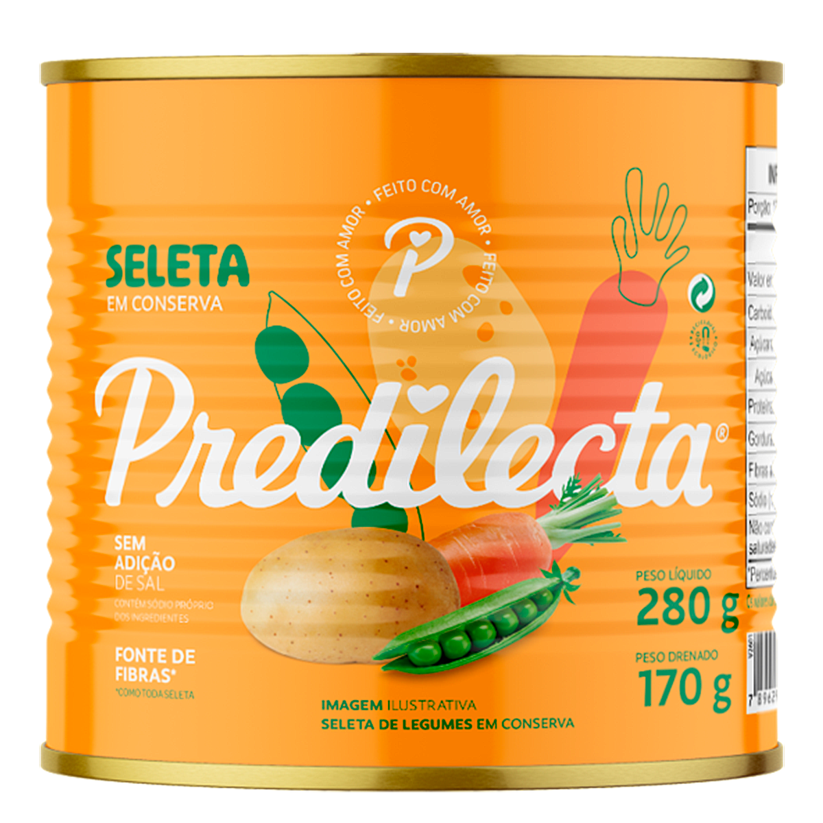 Seleta de Legumes Predilecta Lata 170g