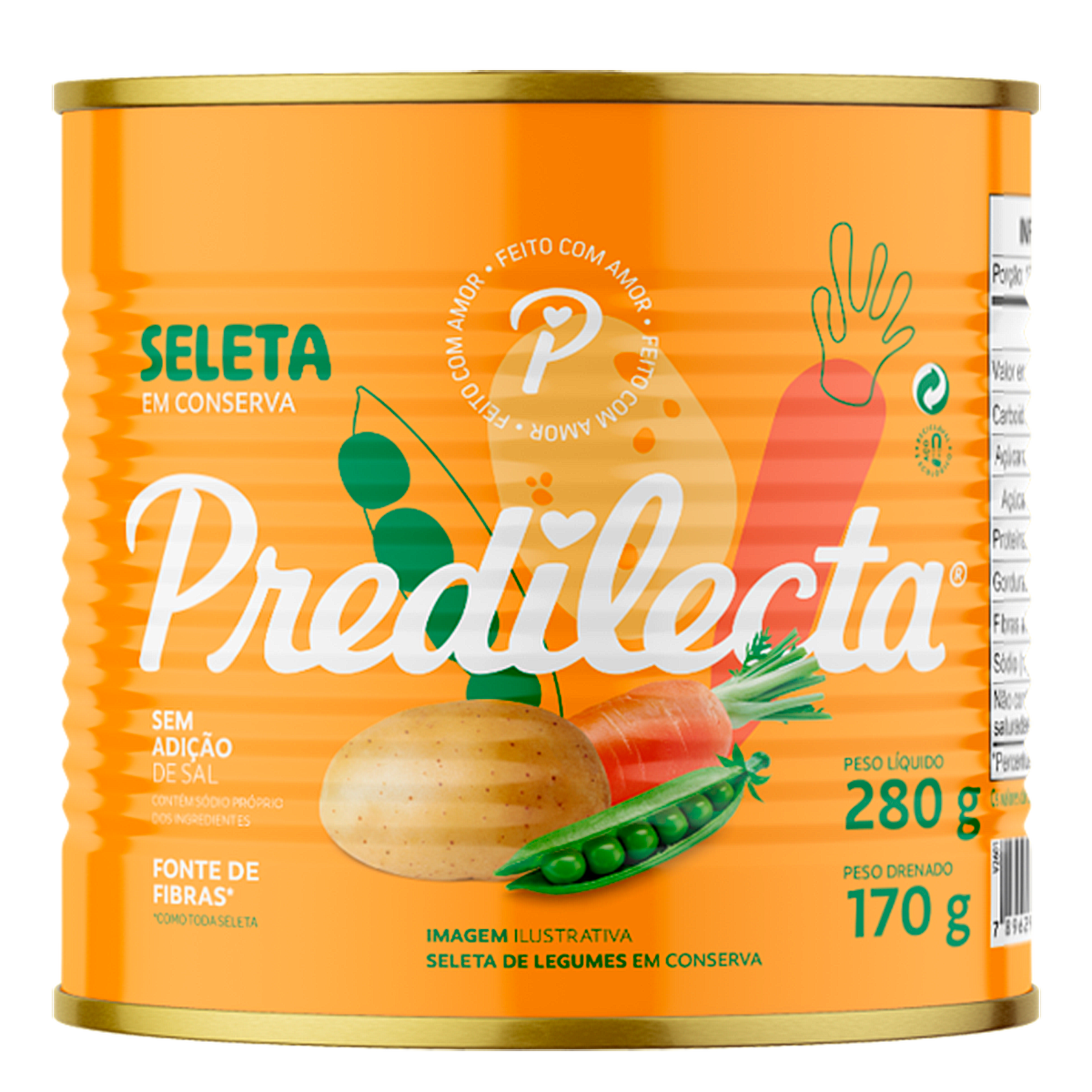 Seleta de Legumes Predilecta Lata 170g
