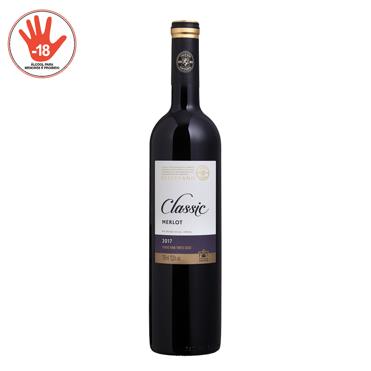 Vinho Tinto Merlot Salton Classic Garrafa 750ml