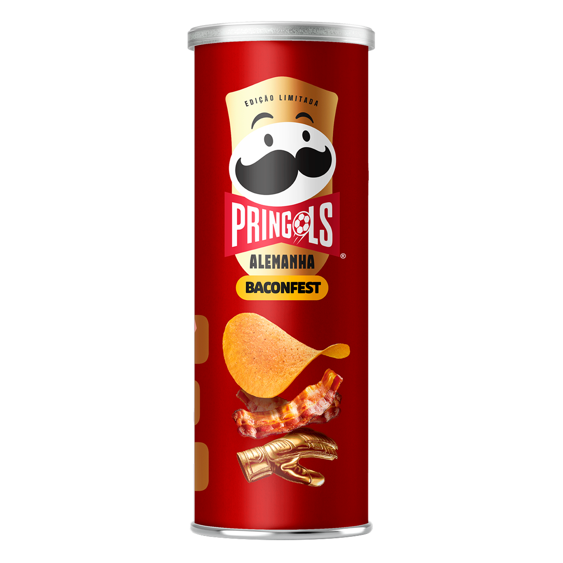 Salgadinho de Batata Baconfest Alemanha Pringles Tubo 100g - Edi&ccedil;&atilde;o Limitada Pringols