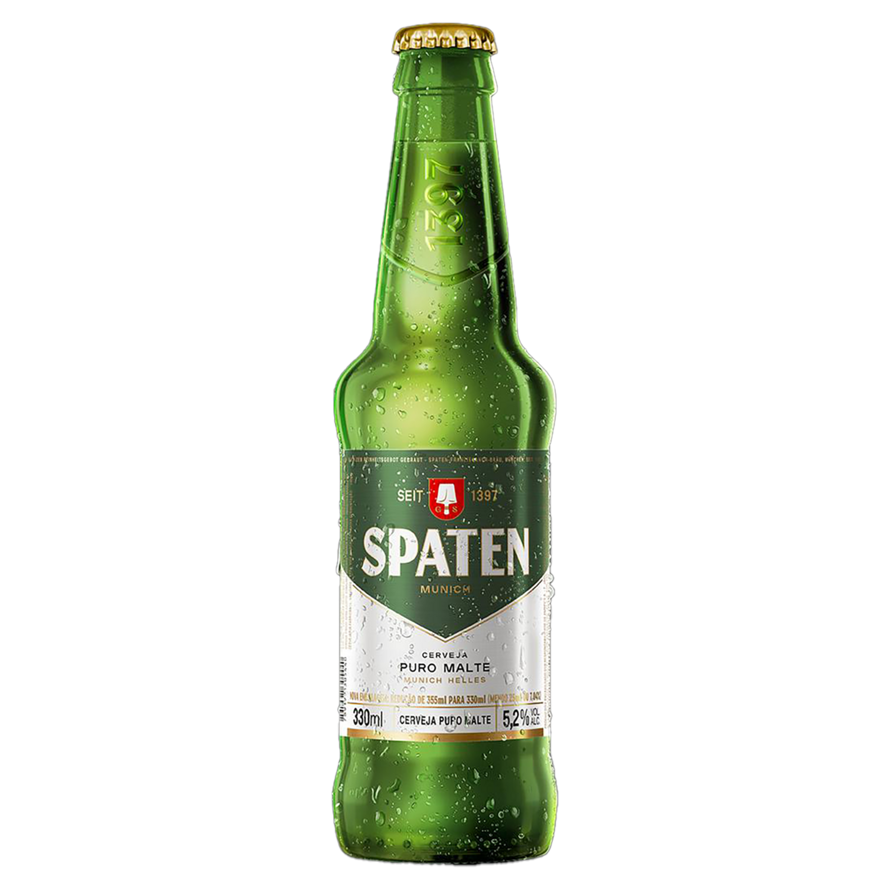 Cerveja Munich Helles Puro Malte Spaten Garrafa 330ml