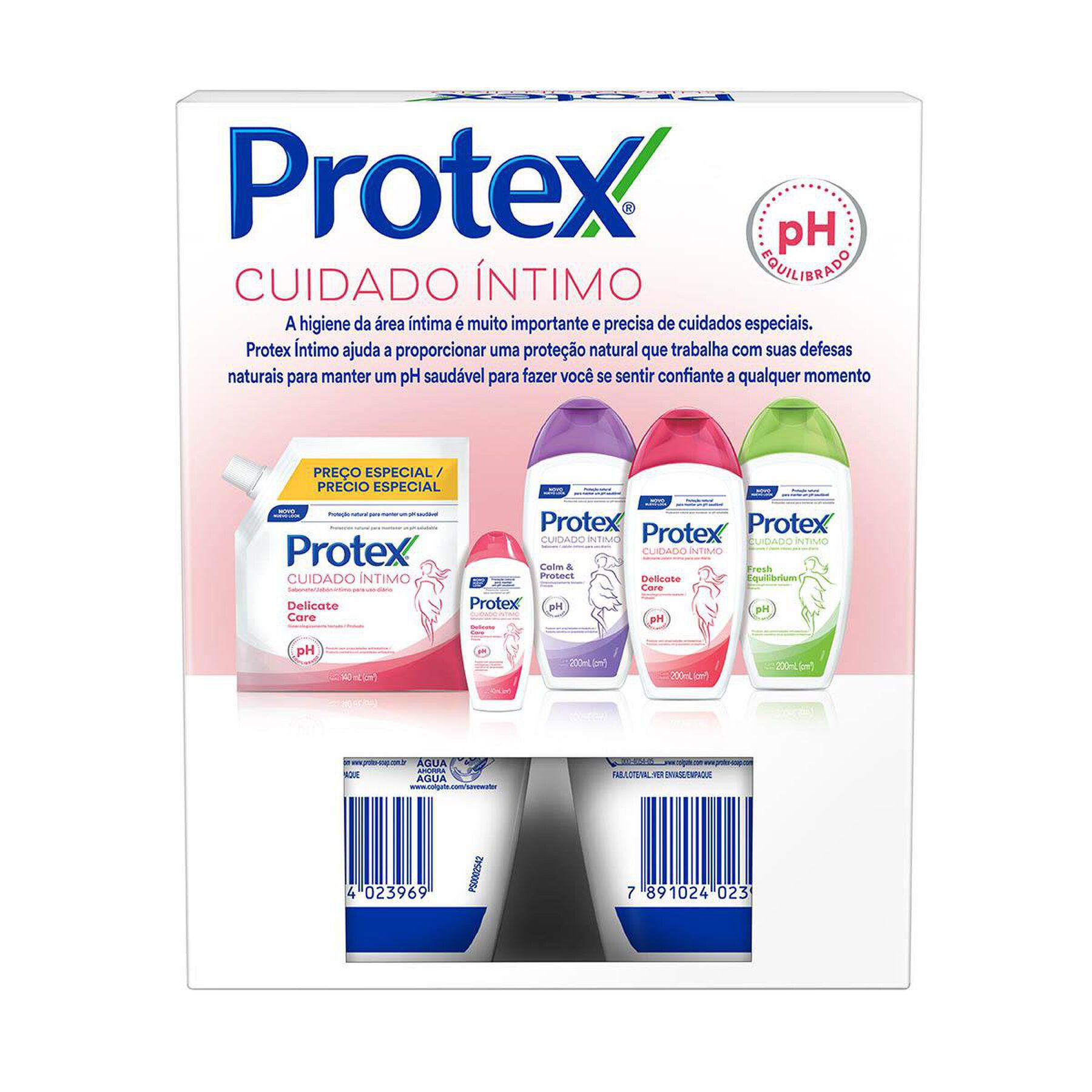 Sabonete &Iacute;ntimo L&iacute;quido Cuidado &Iacute;ntimo Delicate Care Protex Frasco 2x200ml
