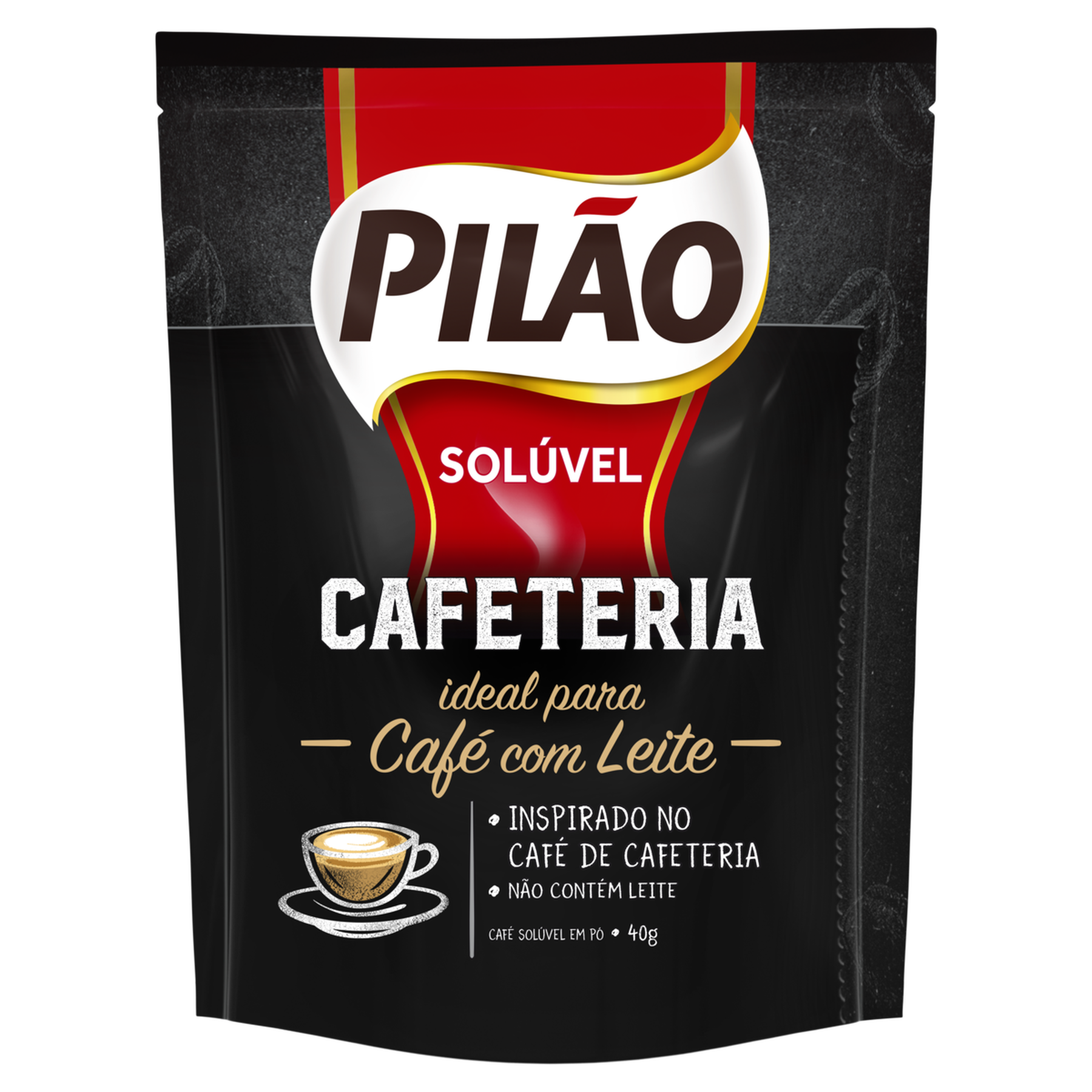 Café Solúvel em Pó Pilão Cafeteria Sachê 40g