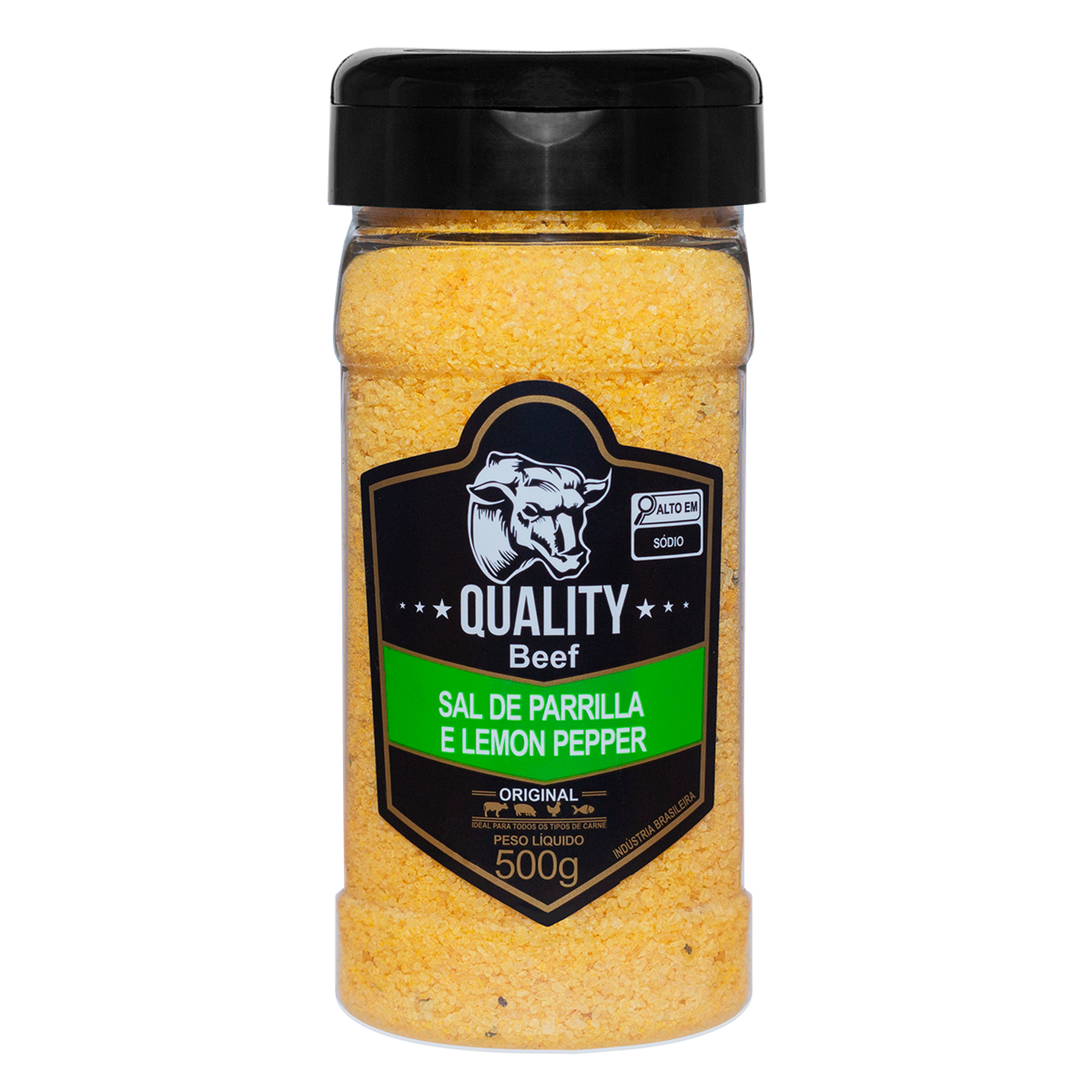 Sal de Parrilla e Lemon Pepper Quality Beef Vidro 500g