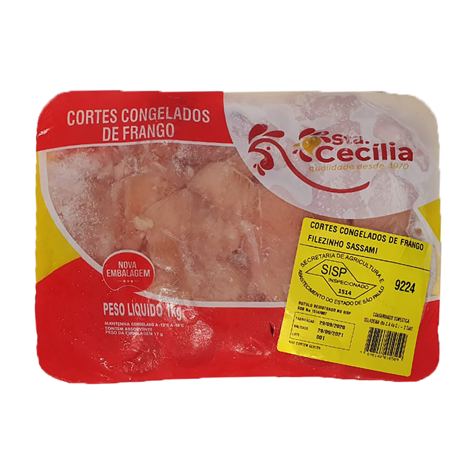 Filezinho Sassami Congelado Santa Cecília 1kg