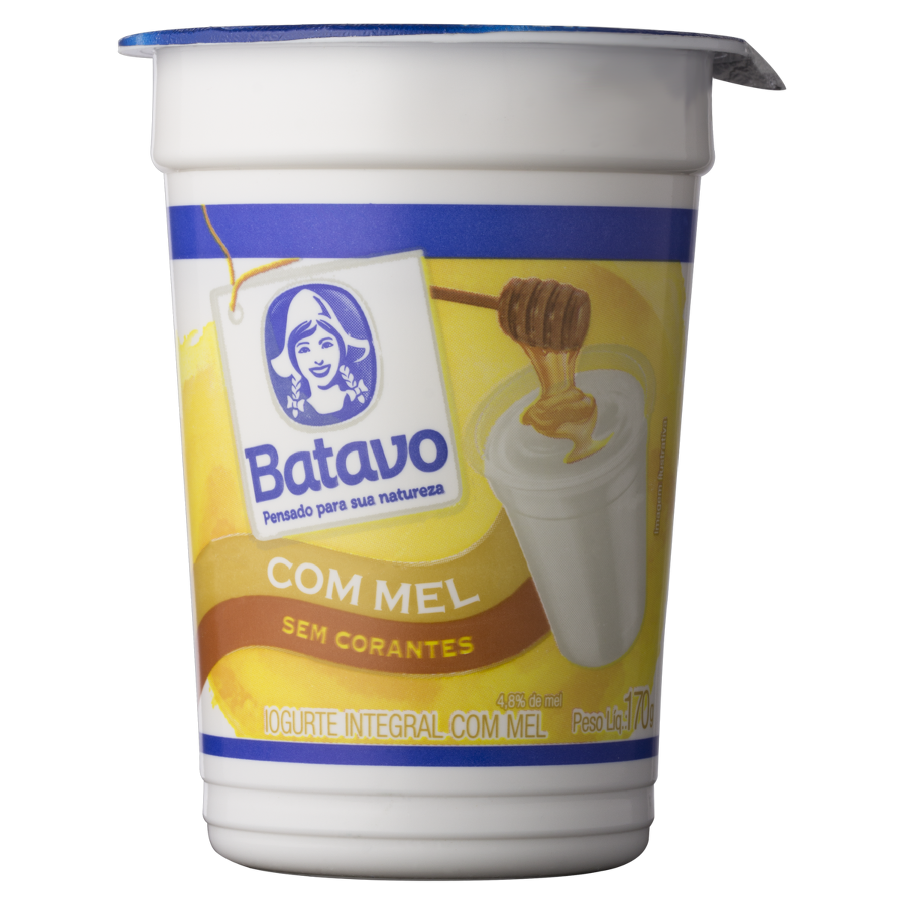 Iogurte Integral Mel Batavo Copo 170g