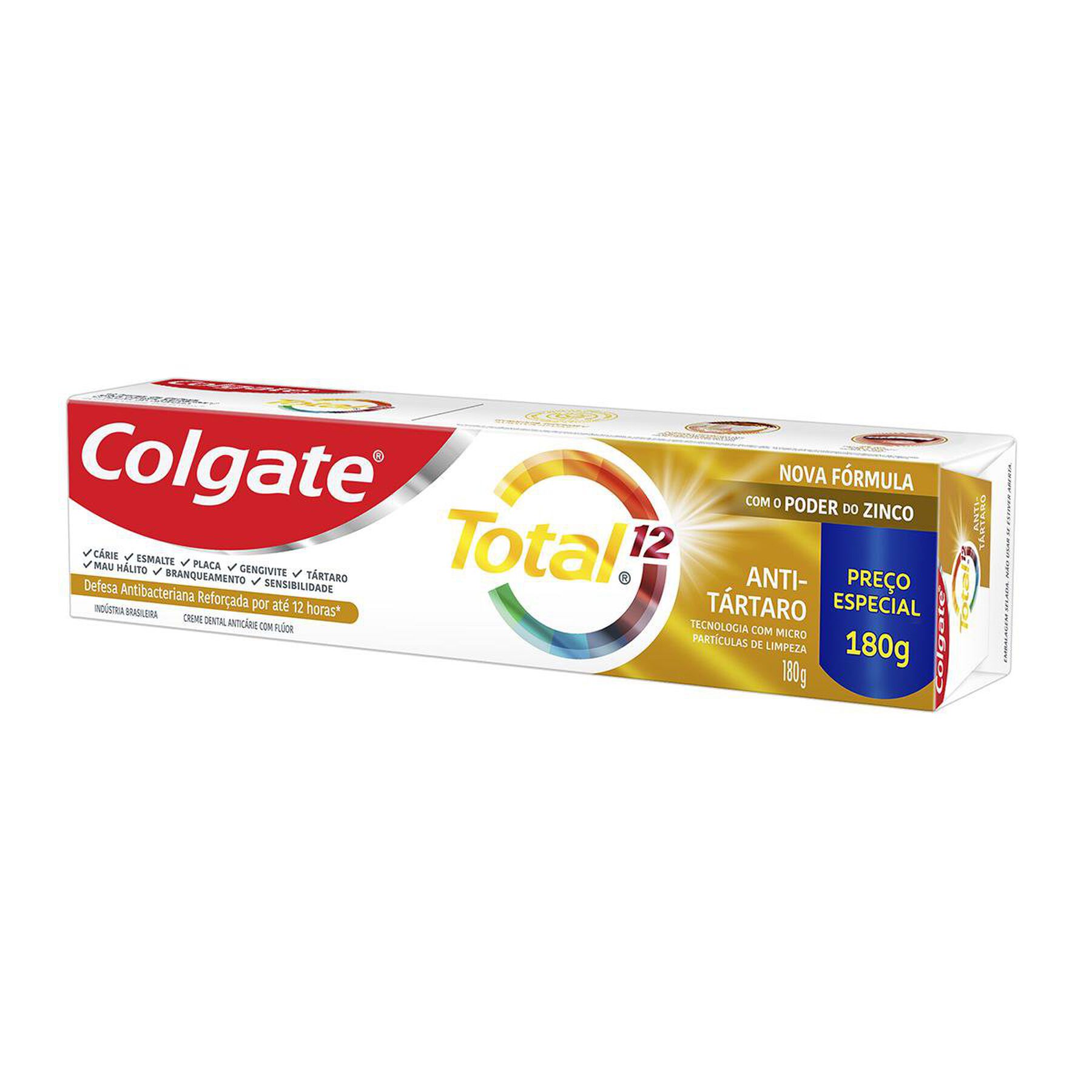Creme Dental Colgate Total 12 Anti Tártaro 180g