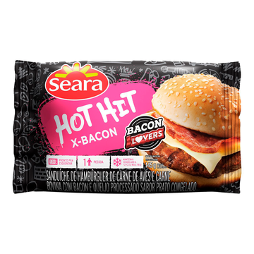 Sanduíche Hot Hit X-Bacon Seara 145g