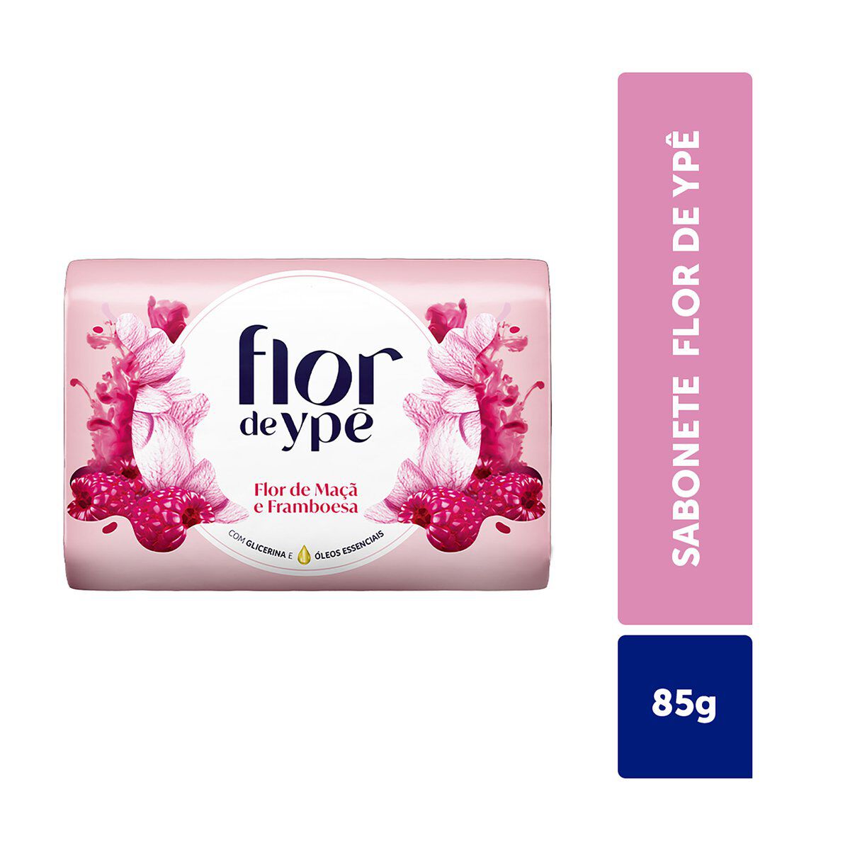 Sabonete em Barra Flor de Ma&ccedil;&atilde; e Framboesa Flor de Yp&ecirc; 85g