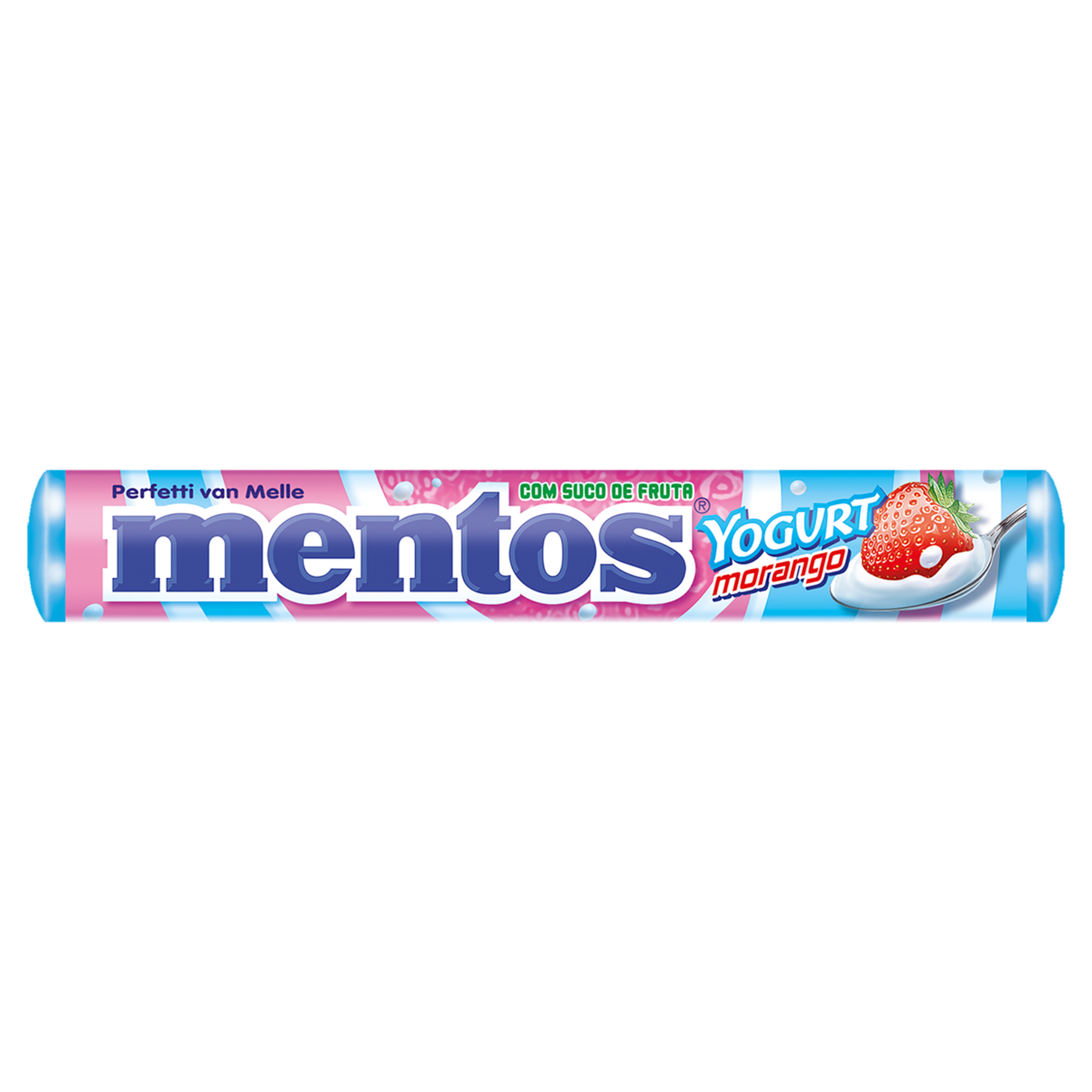Confeito Yogurt Morango Mentos Pacote 37,5g