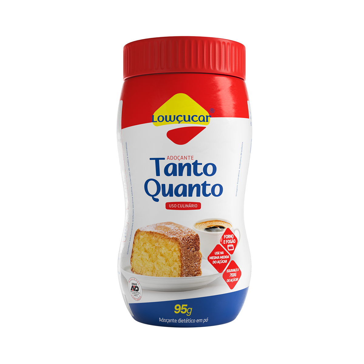 Ado&ccedil;ante Diet&eacute;tico em P&oacute; Forno e Fog&atilde;o Low&ccedil;ucar 95g
