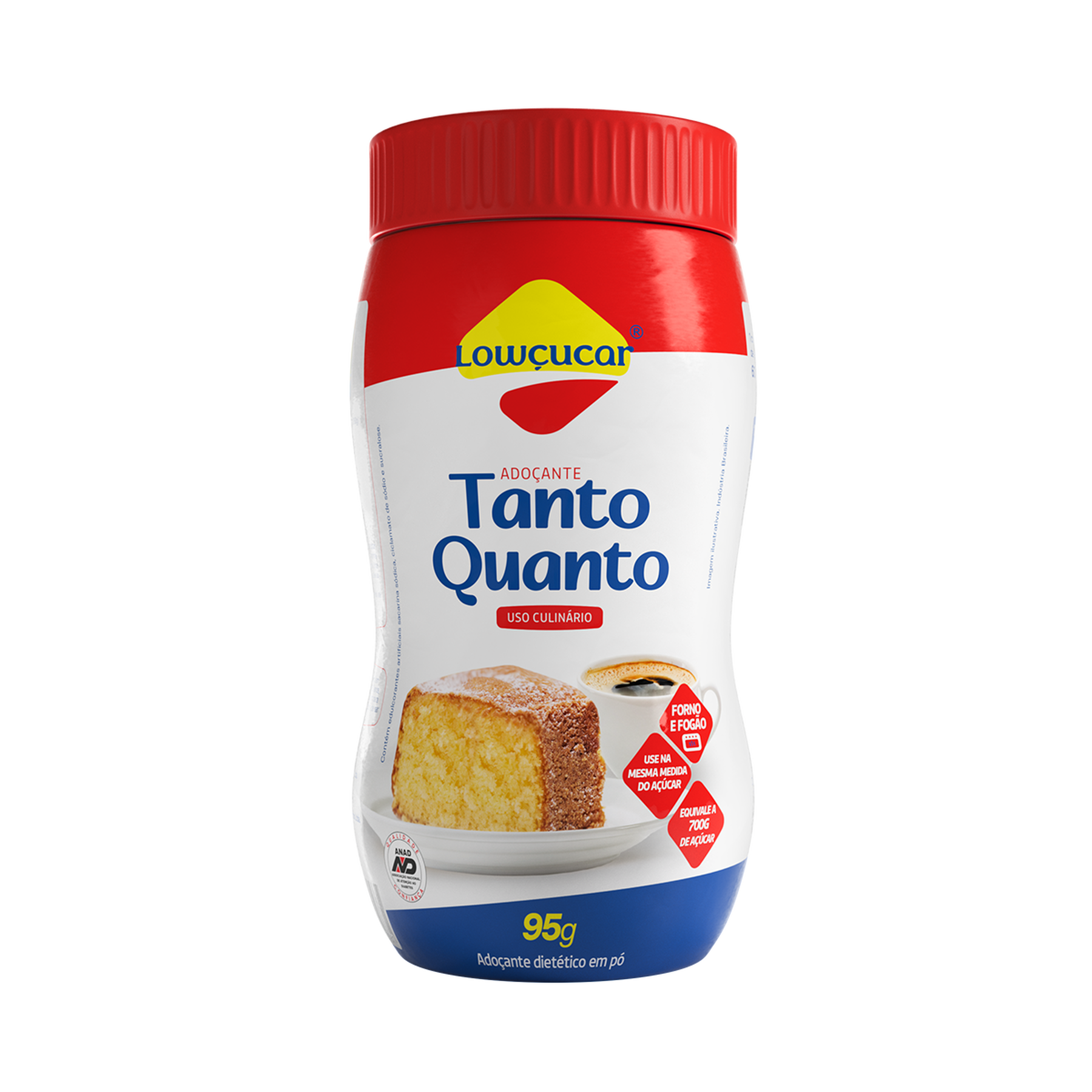 Adoçante Dietético em Pó Forno e Fogão Lowçucar 95g
