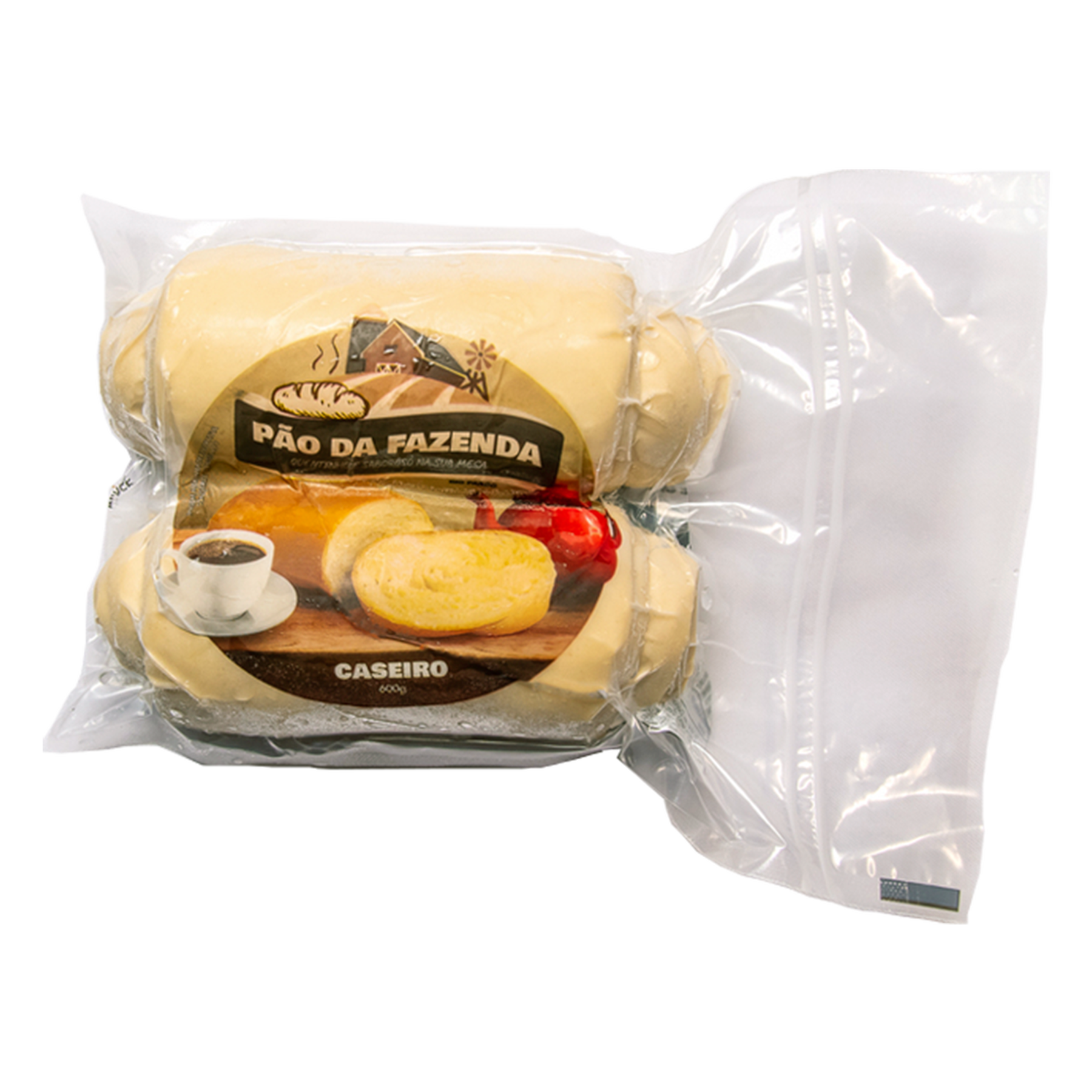 P&atilde;o Caseiro Congelado P&atilde;o da Fazenda Pacote 600g