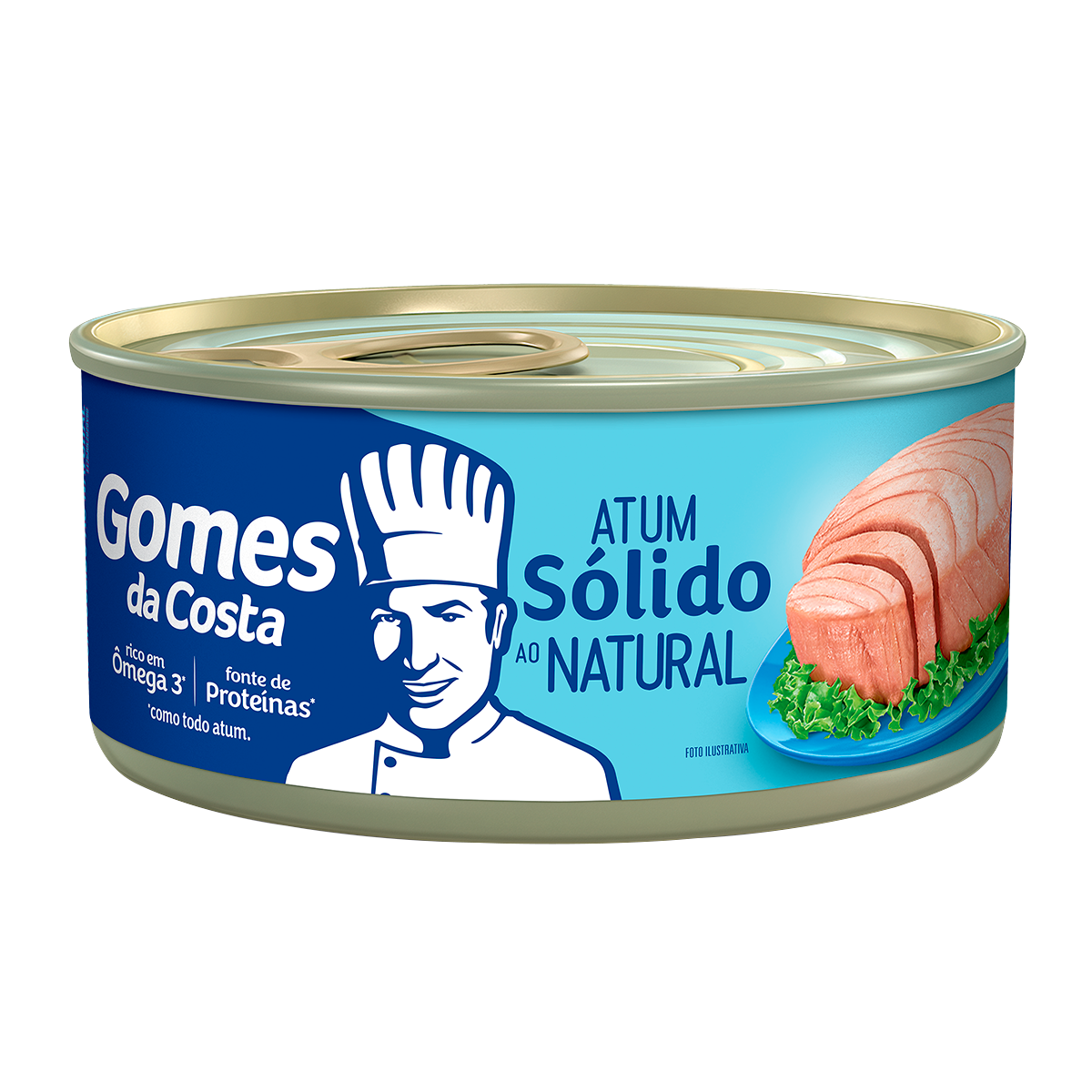 Atum S&oacute;lido ao Natural Gomes da Costa Lata 170g