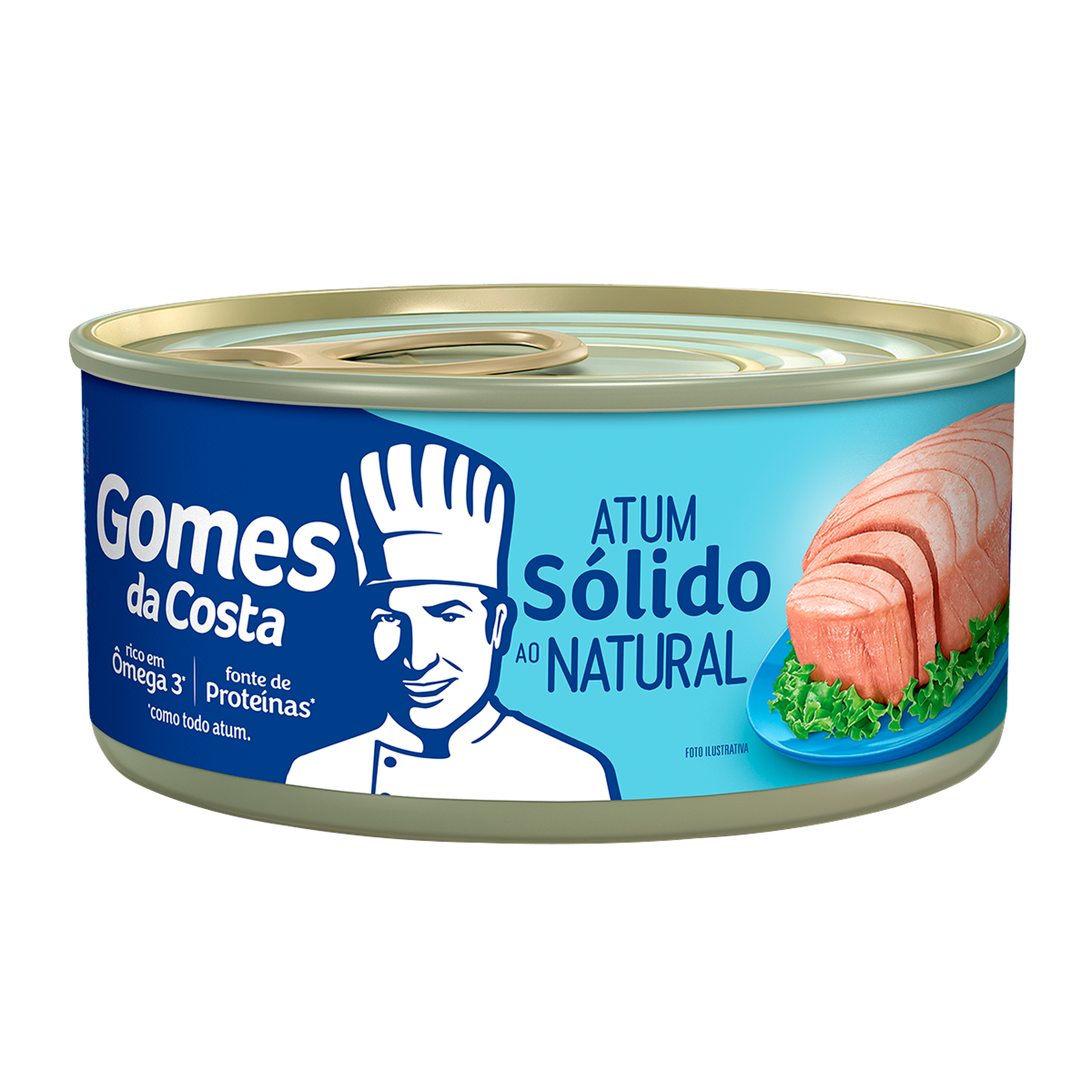 Atum S&oacute;lido ao Natural Gomes da Costa Lata 170g
