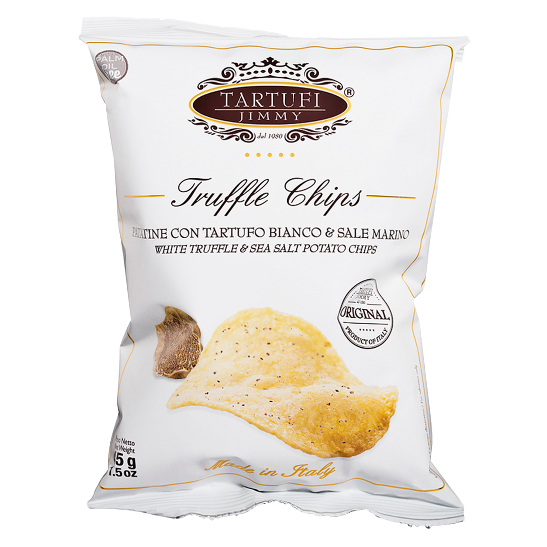 Batata Chips com Trufa Negra Black Truffle Rustic Tartufi Jimmy 45g