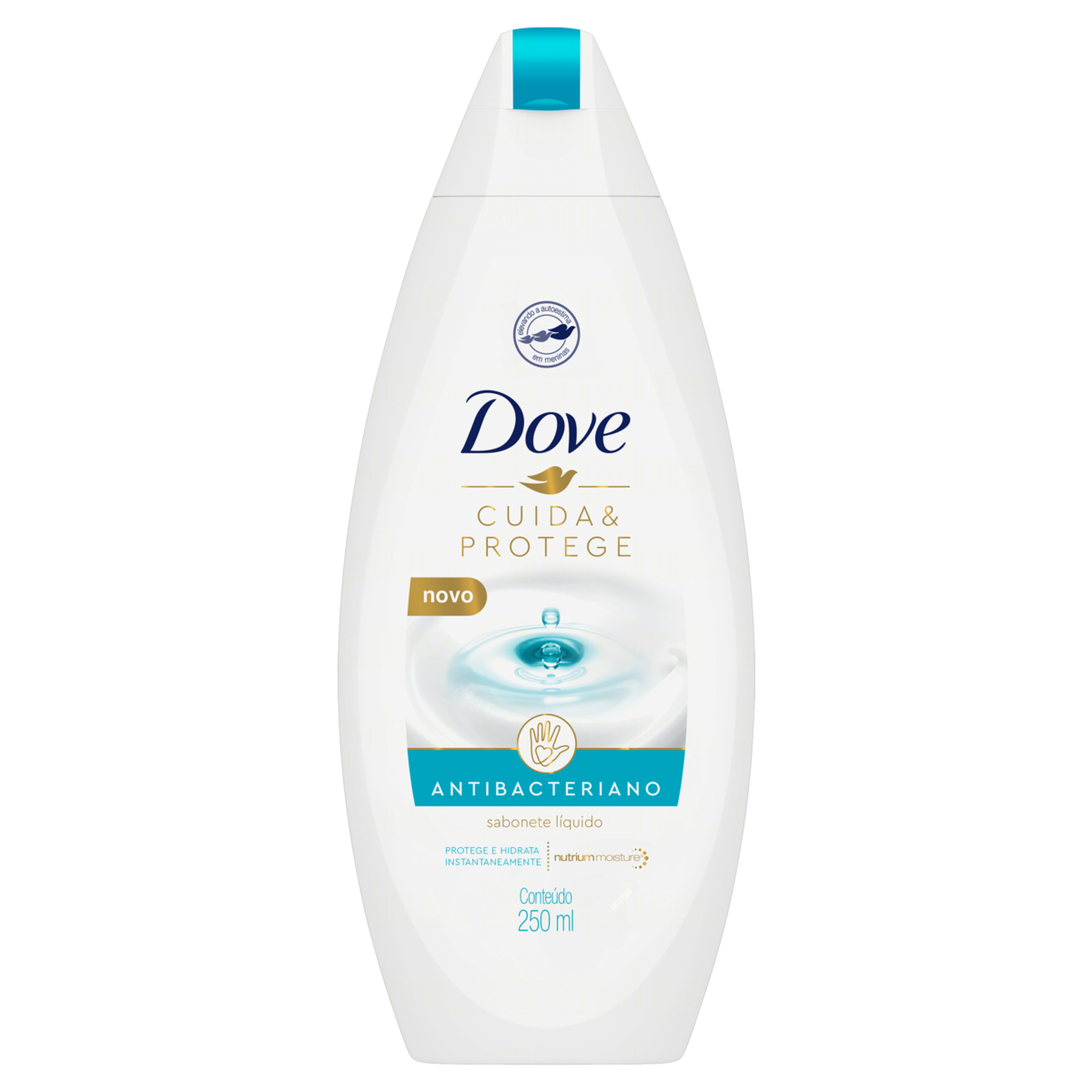 Sabonete L&iacute;quido Antibacteriano Cuida e Protege Dove Frasco 250ml
