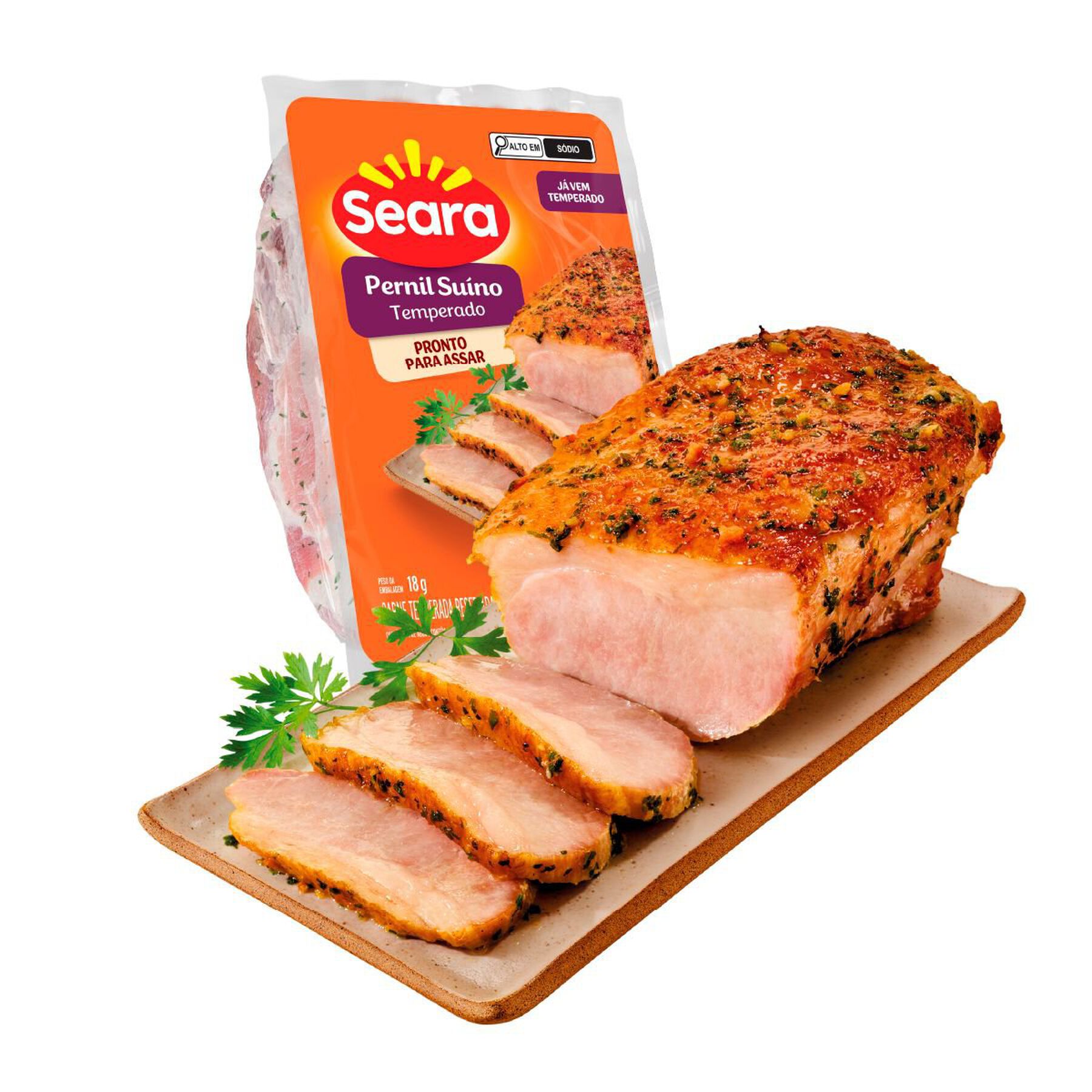 Carne Temperada Pernil Suíno Seara aprox. 800g