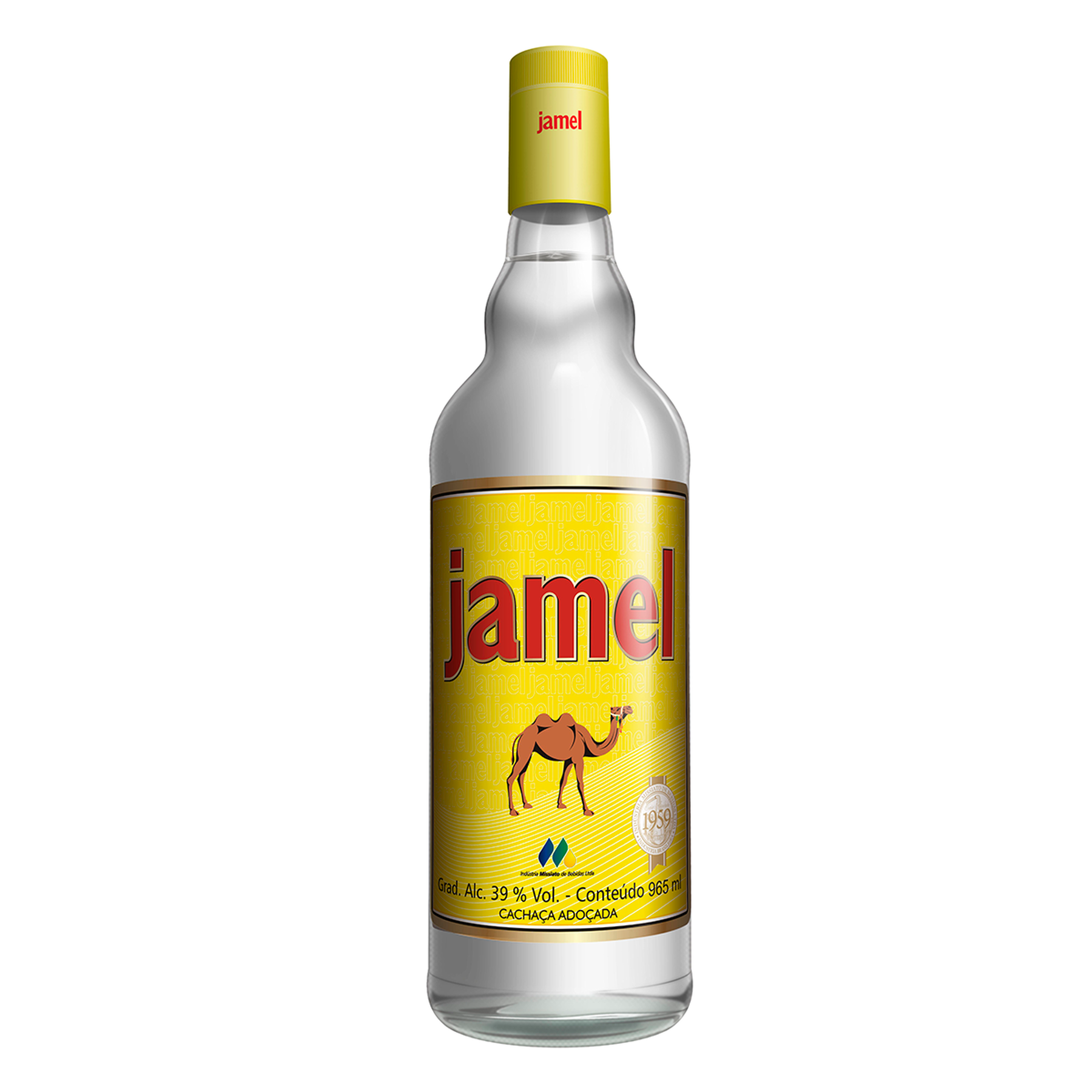 Cachaça Adoçada Jamel Garrafa 965ml