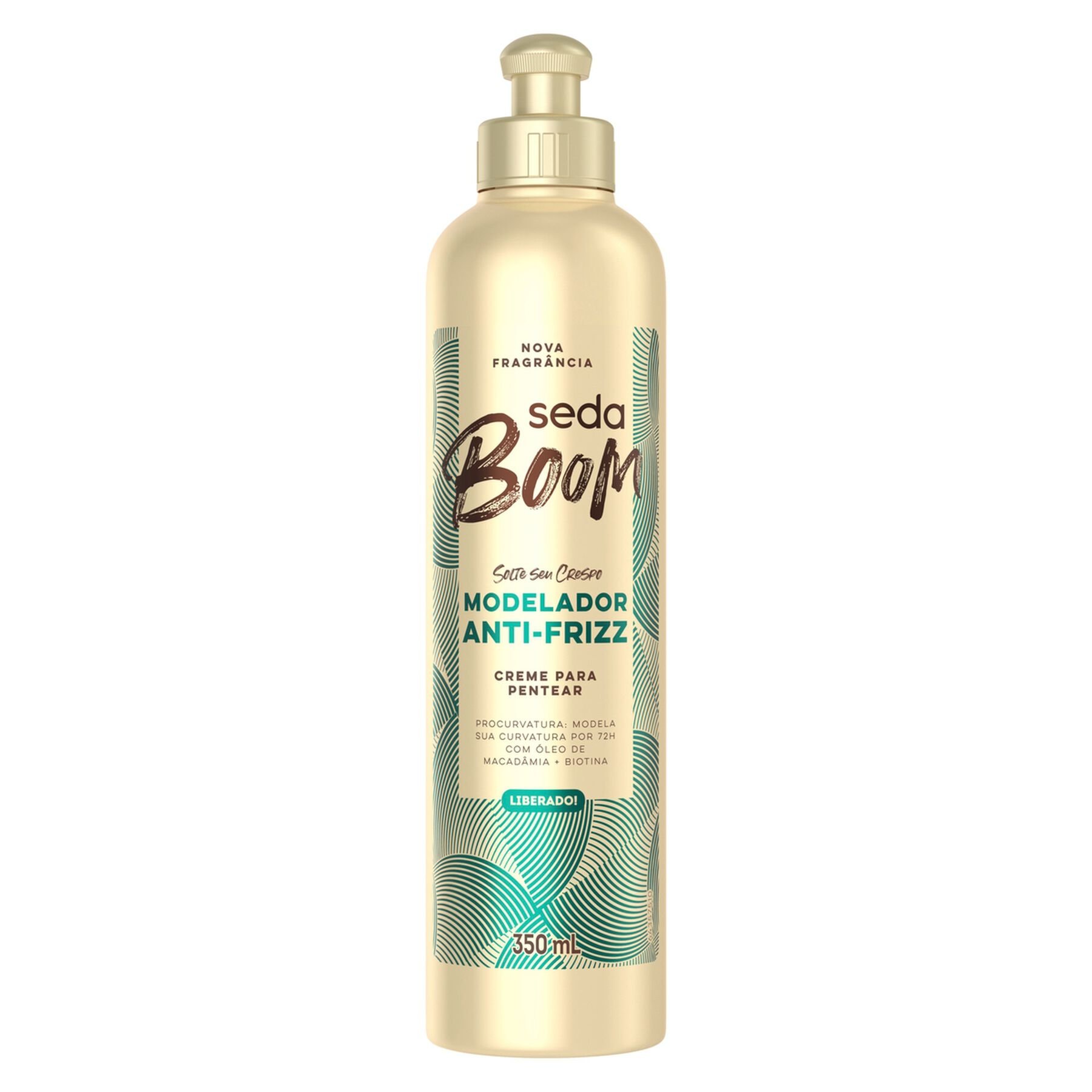 Creme para Pentear Modelador Antifrizz Seda Boom Frasco 350ml