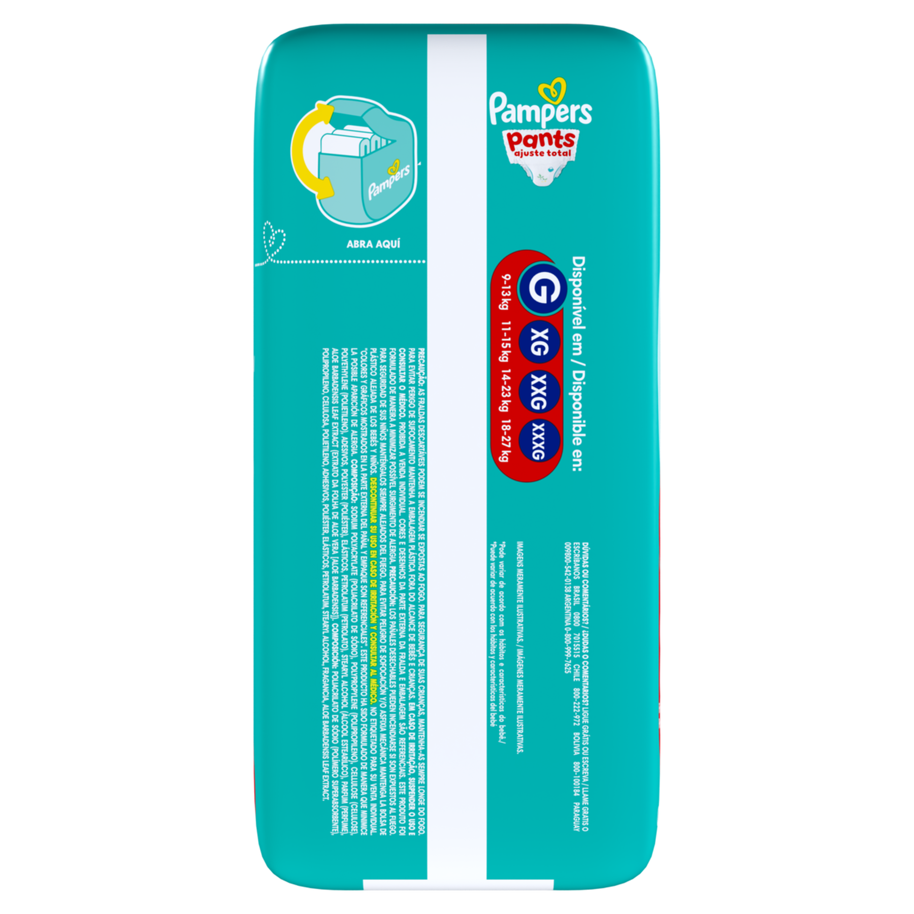 Fralda Descart&aacute;vel Infantil Pants Ajuste Total Pampers G Pacote C/28 Unidades