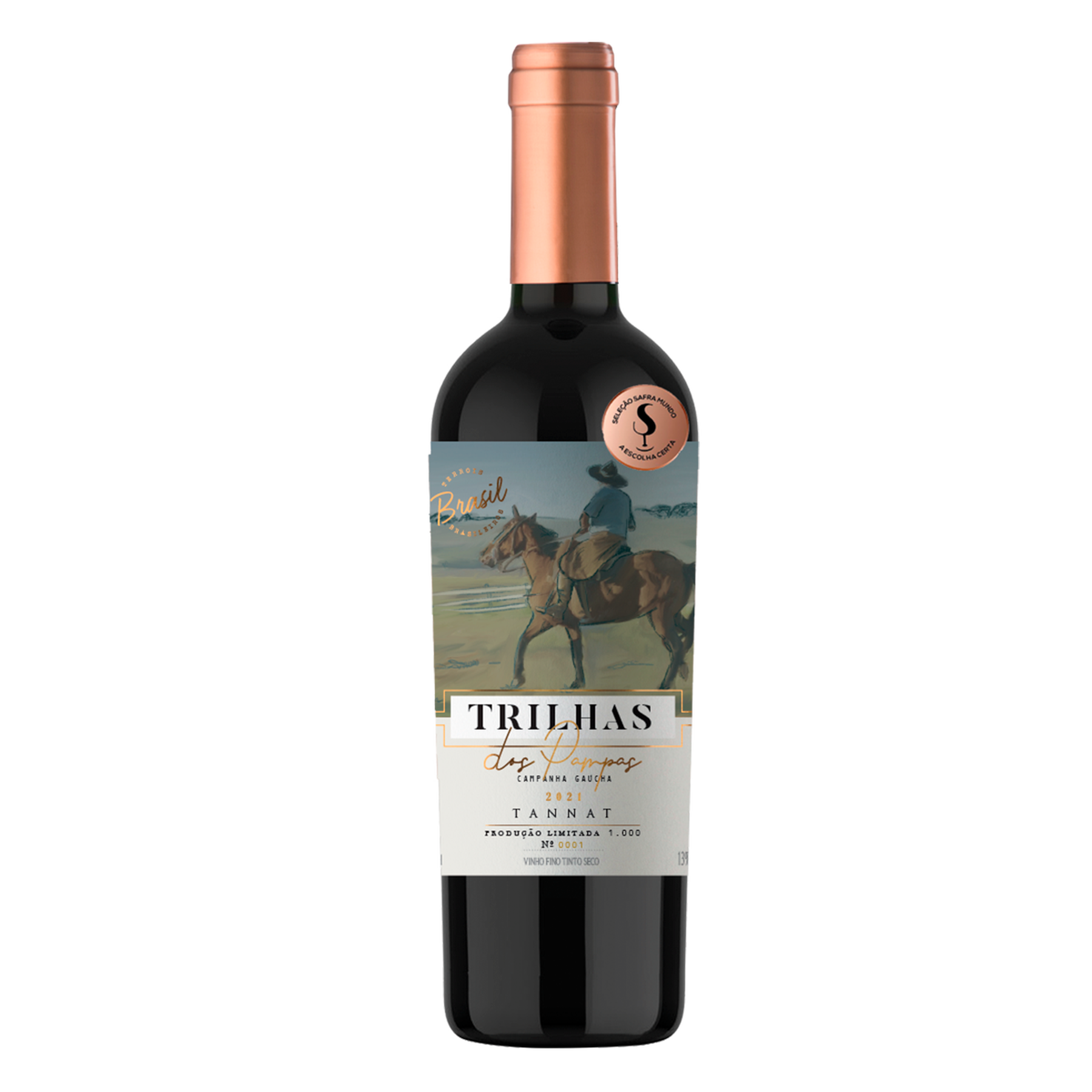 Vinho Tinto Tannat Trilhas dos Pampas Garrafa 750ml