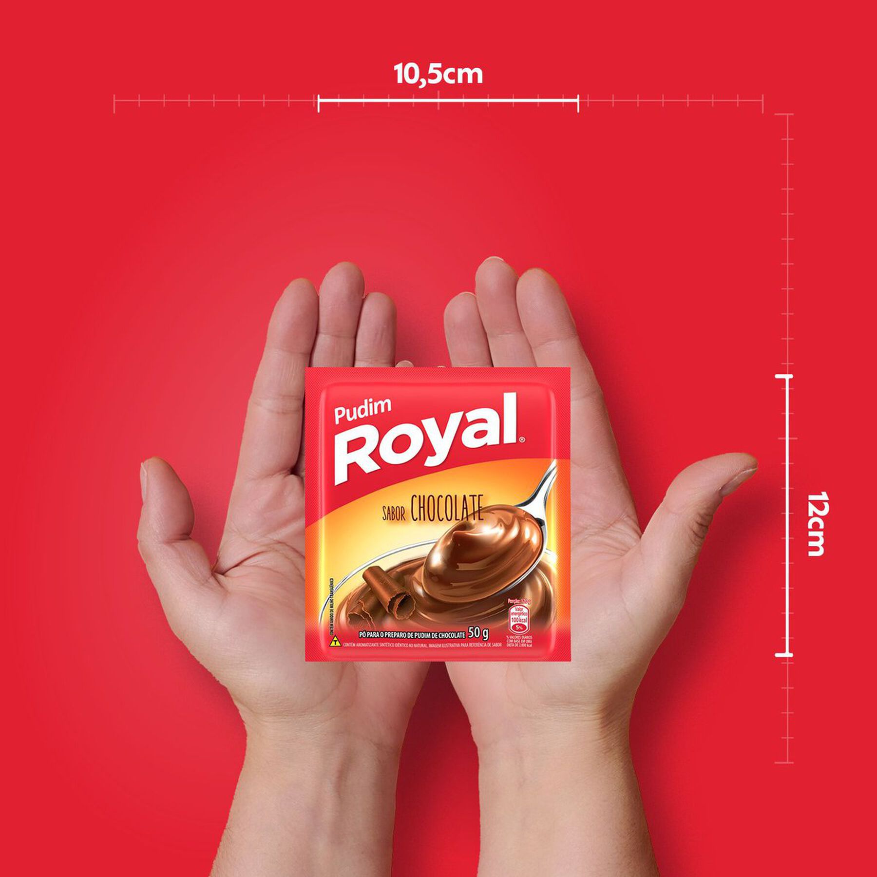 P&oacute; para Pudim Chocolate Royal Pacote 50g&nbsp;