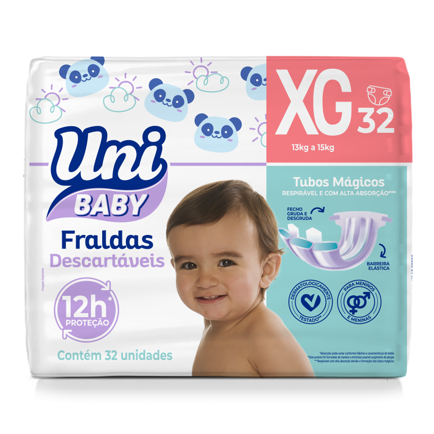 Fralda Uni Baby Tam. XG C/32