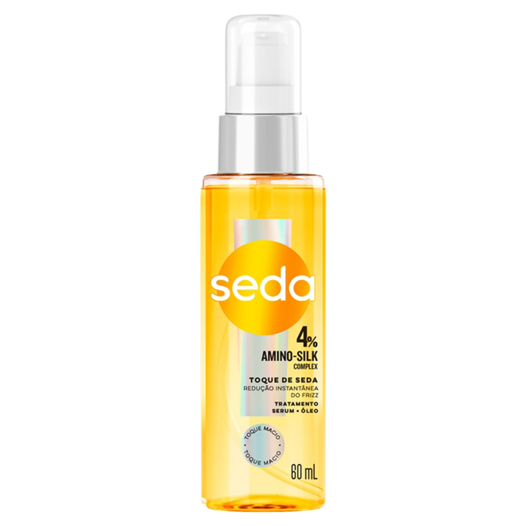 Tratamento S&eacute;rum + &Oacute;leo Seda Toque de Seda Frasco 60ml Pump