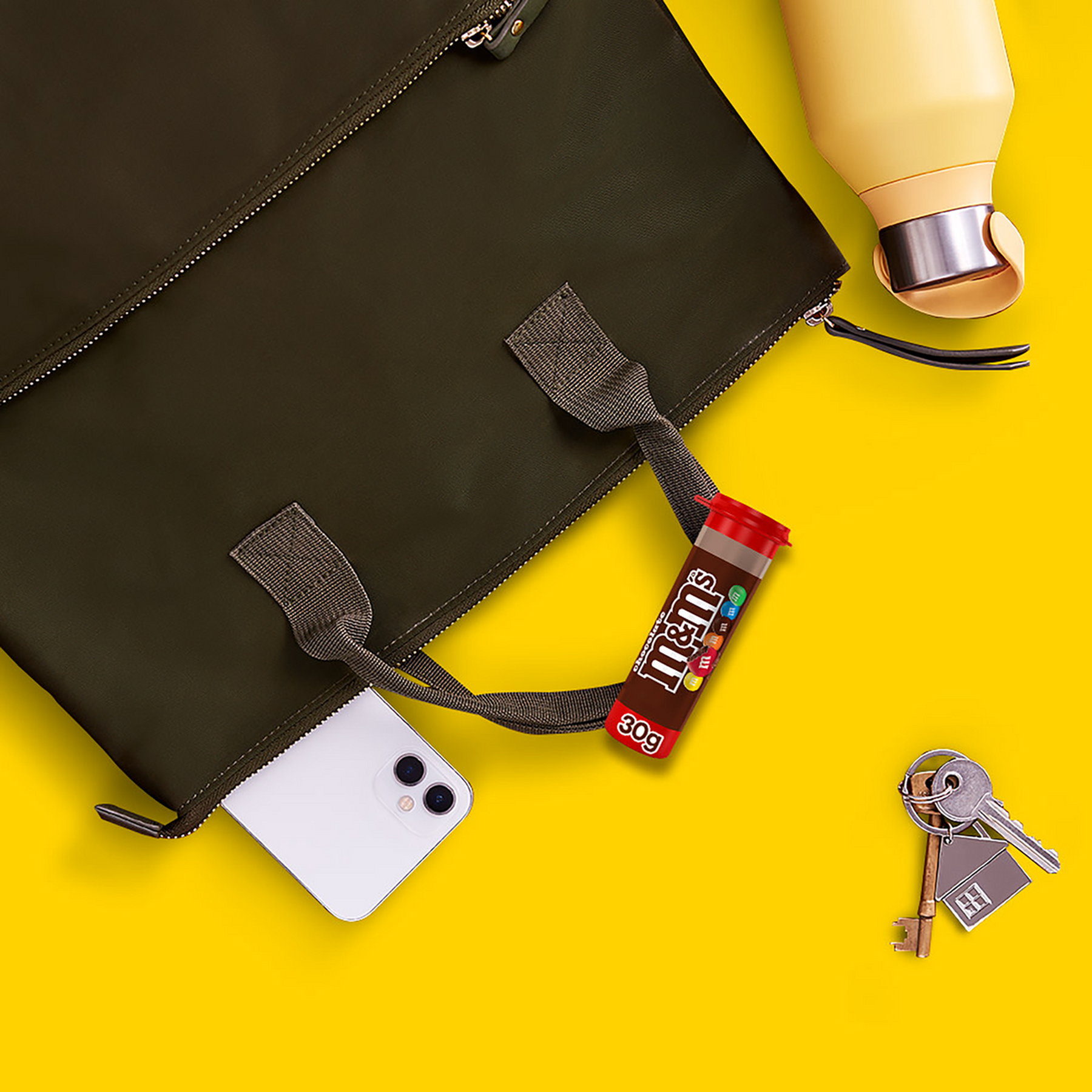 Confeito de Chocolate ao Leite M&M's Tubo 30g