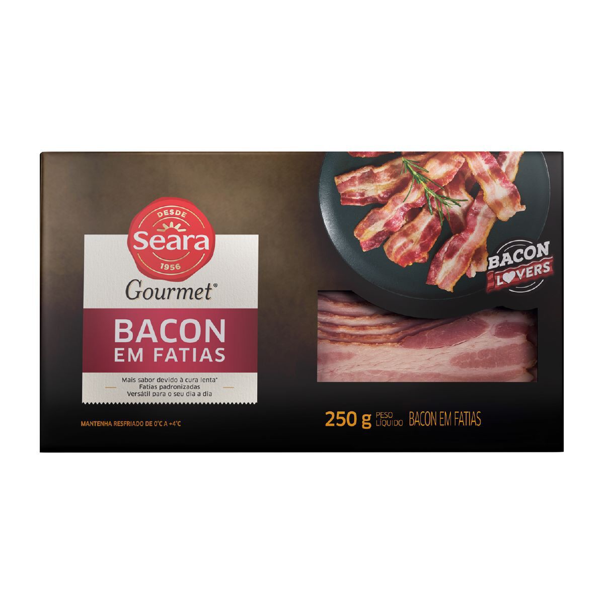 Bacon fatias Seara Gourmet 250g&nbsp;