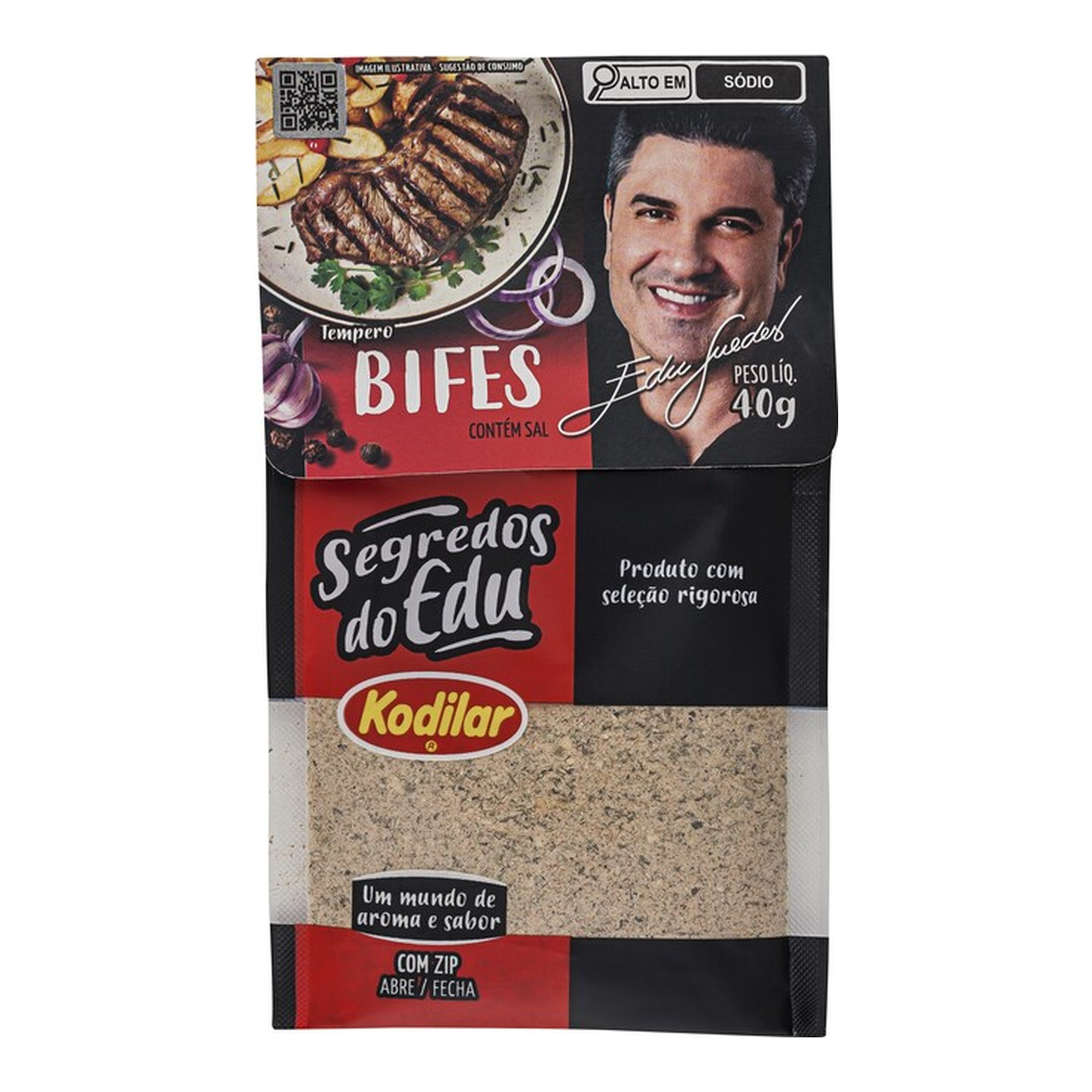 Tempero Bifes Segredos do Edu Kodillar Pacote 40g