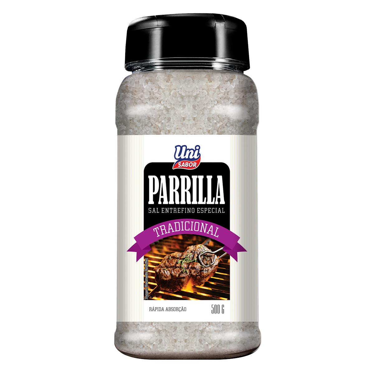 Sal Entrefino Especial Parrilla Tradicional Uni Sabor 500g